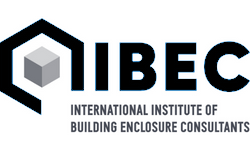 Logo of the International Institute of Building Enclosure Consultants (IBEC) with a hexagon icon and text