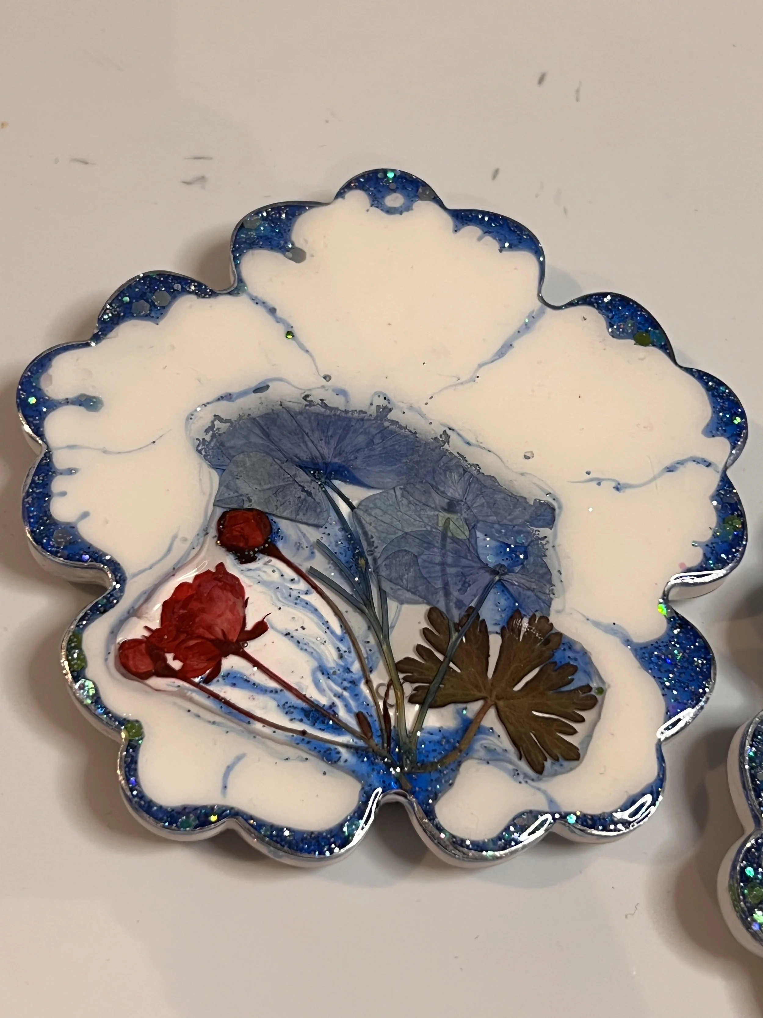 Resin Crete and Epoxy Resin window coaster
