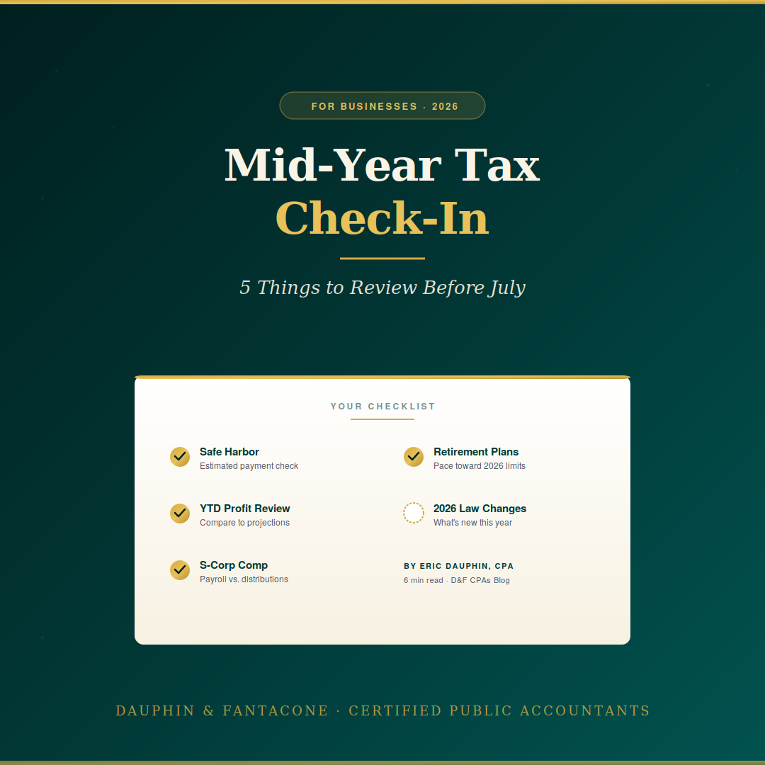 Mid Year Tax Check-In