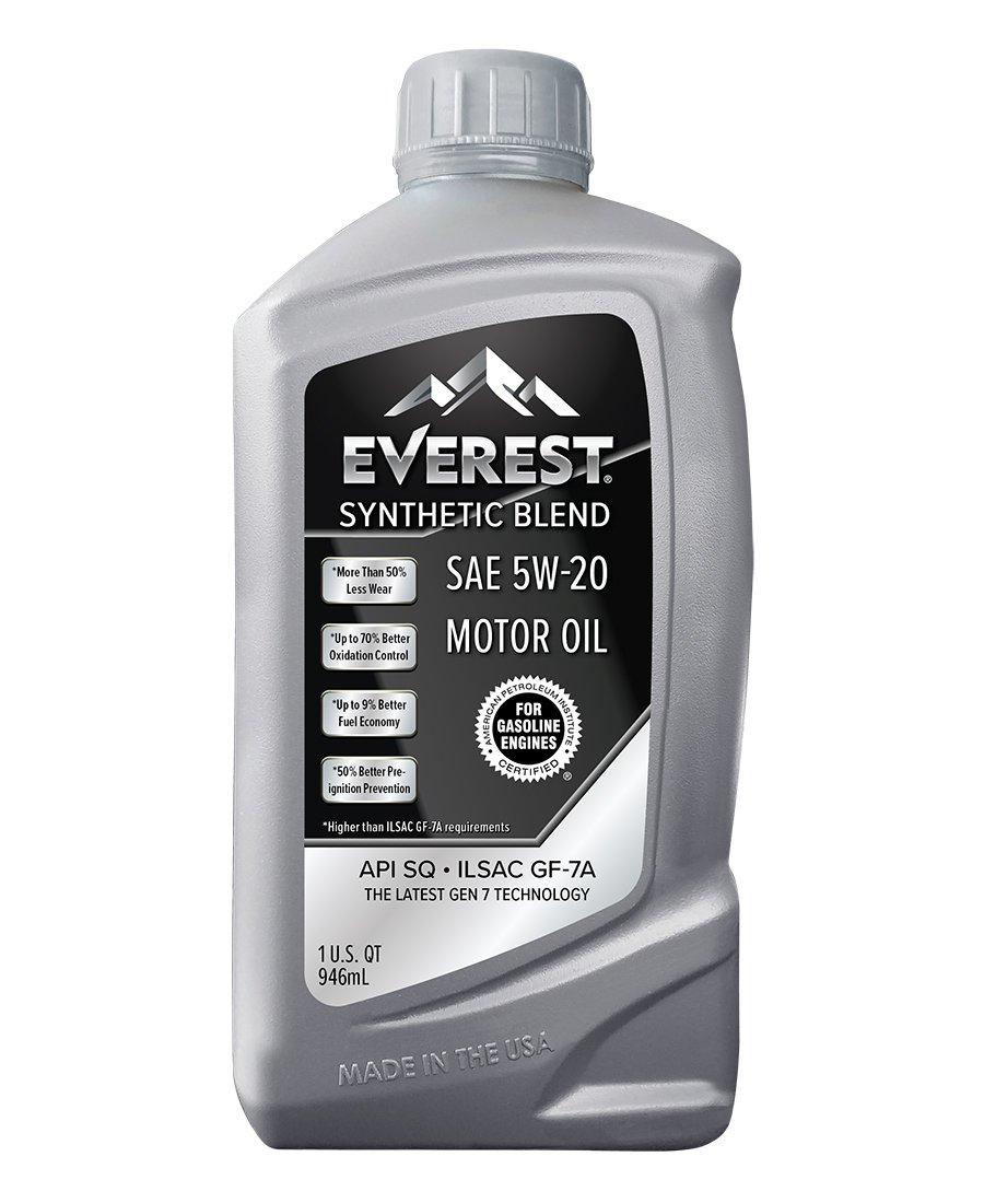 Everest Synthetic Blend SAE 5W-20 SQ GF-7A Motor Oil