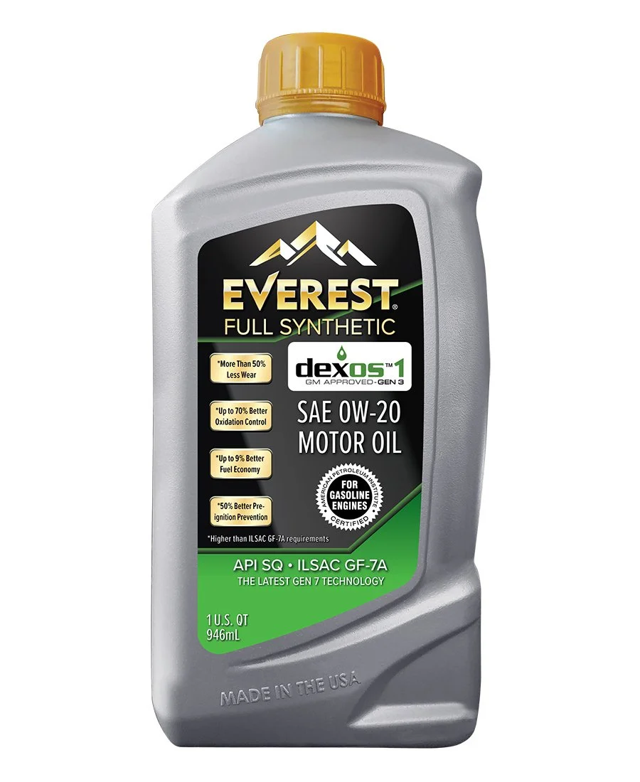 EVEREST Full Synthetic Dexos1 Gen 3 SAE 0W-20 SQ GF-7A Motor Oil