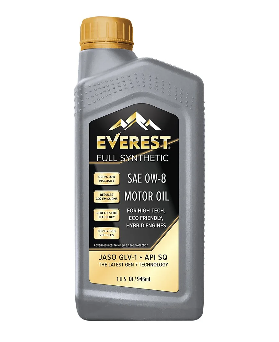 EVEREST Full Synthetic SQ SAE 0W-8 Motor Oil