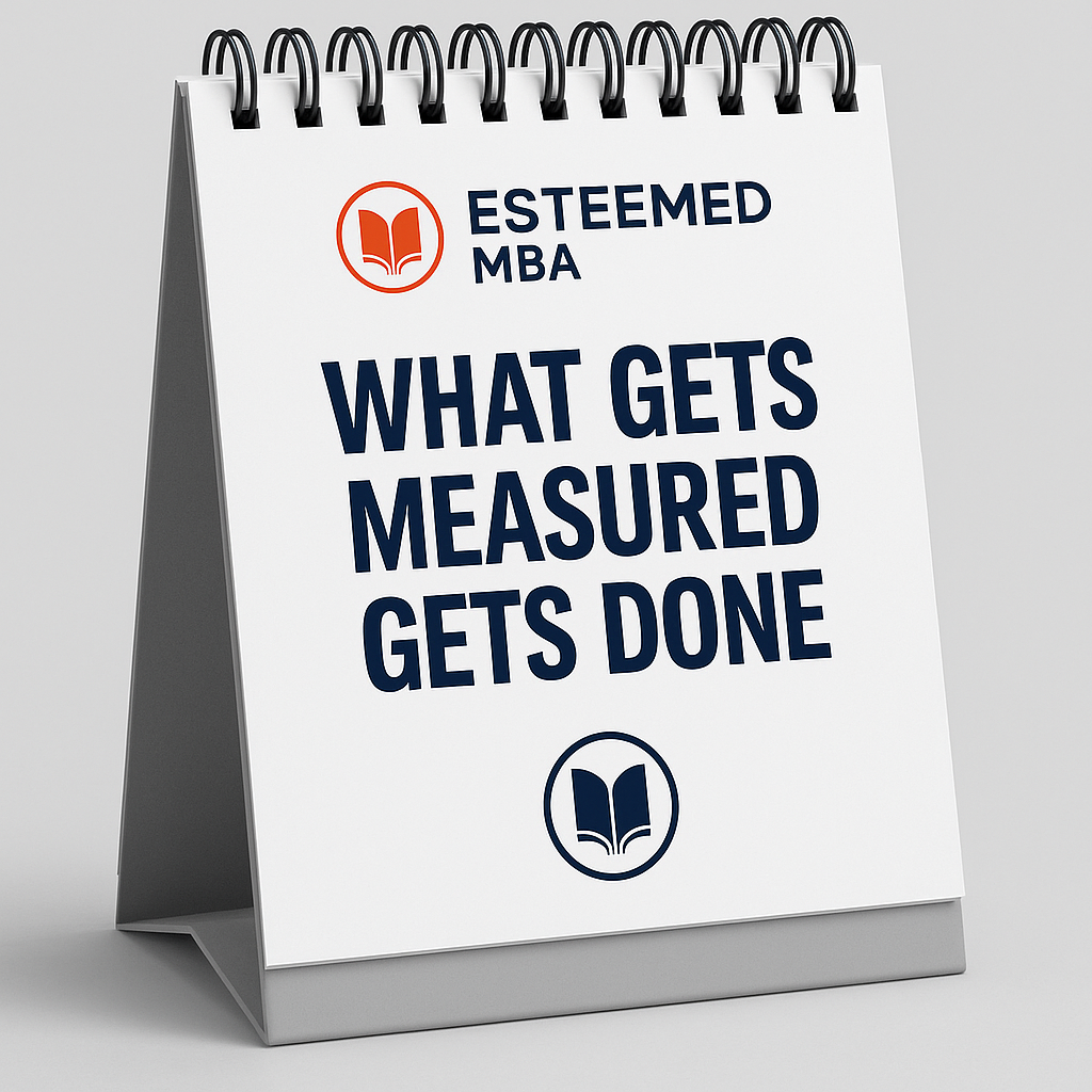 Esteemed MBA Class #4 - What Gets Measured Gets Done