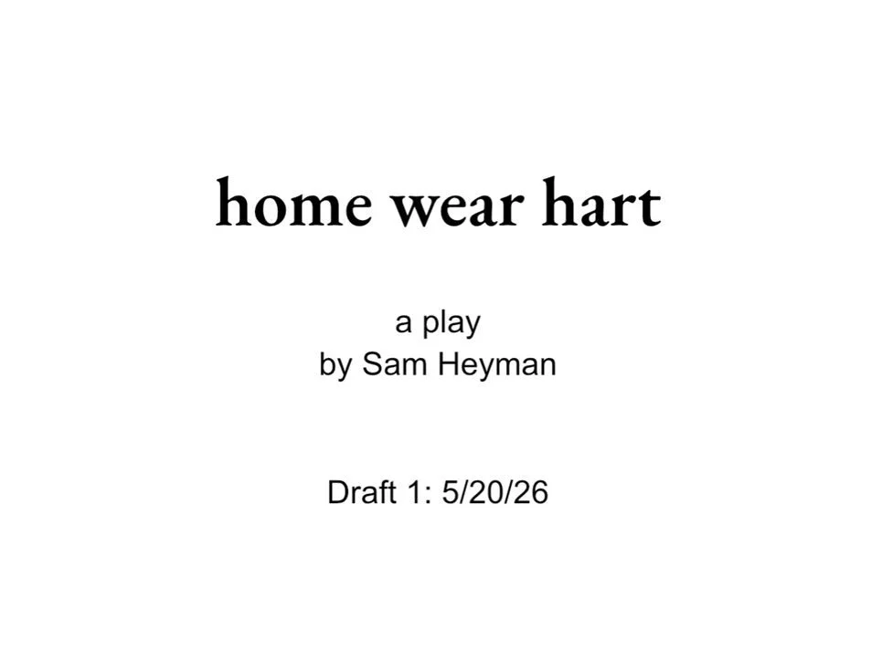 The End?

Draft 1 of home wear hart is in the books! It&rsquo;s not out in the world quite yet, but it is being quietly disseminated to a few trusted readers for preliminary review before the first round of revisions begins.

hwh borrows from horror 