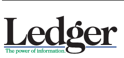 Logo of Ledger with the phrase 'The power of information' underneath