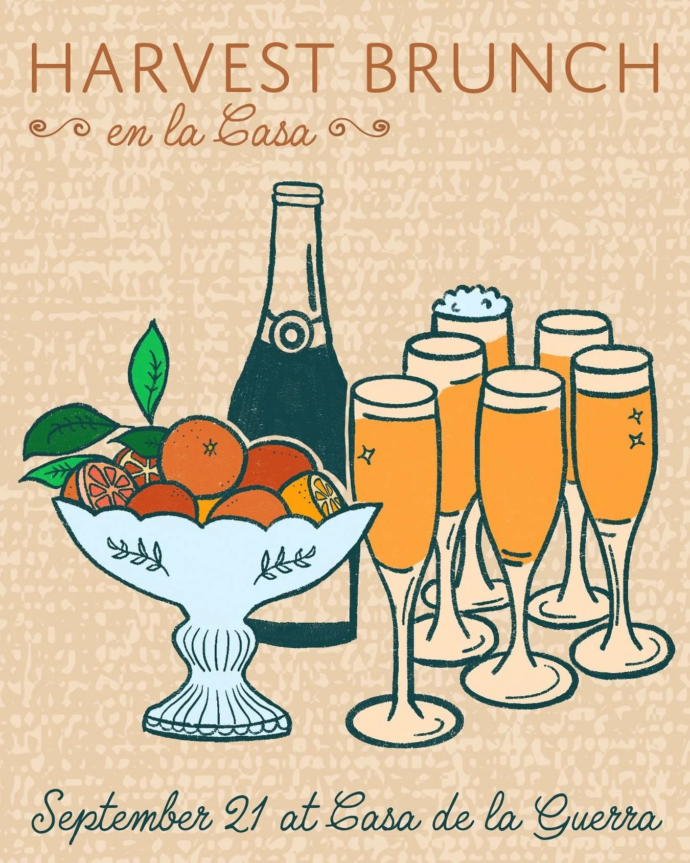Save the date for September 21! Join us for a delightful event steeped in Santa Barbara&rsquo;s rich heritage: the Harvest Brunch at the iconic Casa de la Guerra. Get ready to indulge in a delicious brunch buffet, sip on something delightful from our