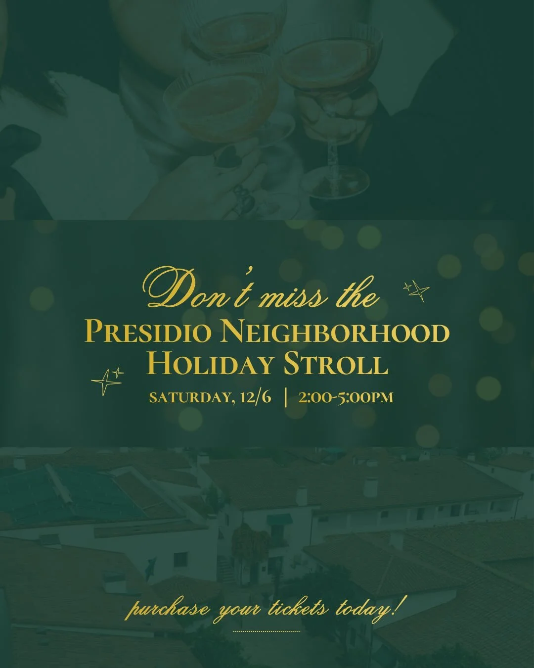 THIS Saturday! Don&rsquo;t miss your chance to experience an afternoon of local food, wine, and holiday shopping in Santa Barbara&rsquo;s historic neighborhood 🎄✨

Your ticket includes:

🍾 Seasonal sips, tasty bites, and exclusive offers from 15+ P