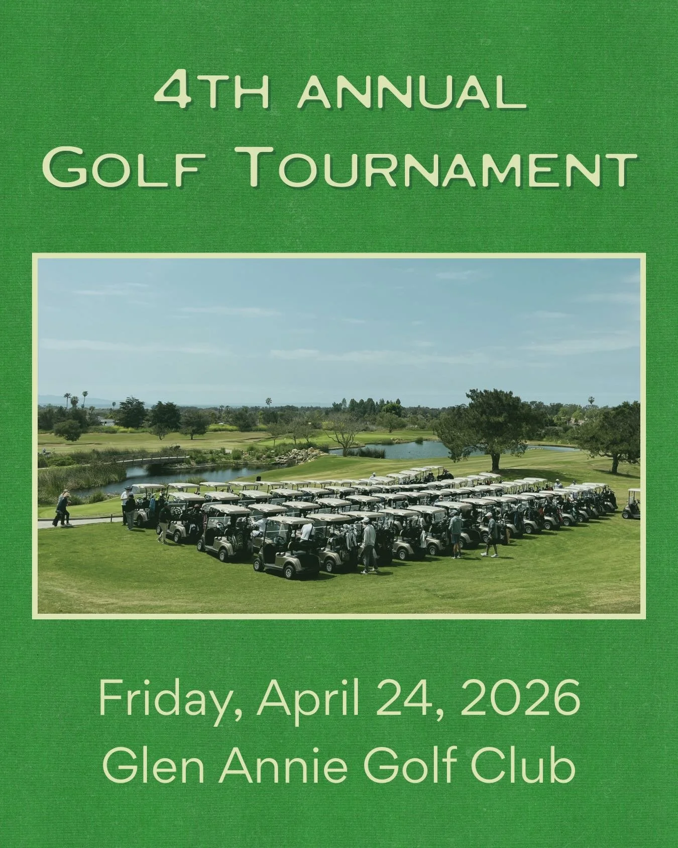 Come enjoy the Fourth Annual Santa Barbara Trust for Historic Preservation Golf Tournament hosted at Glen Annie Golf Course in Goleta! Lunch, dinner, drink ticket, and scramble format is included in your fees for this tournament&nbsp;benefitting&nbsp