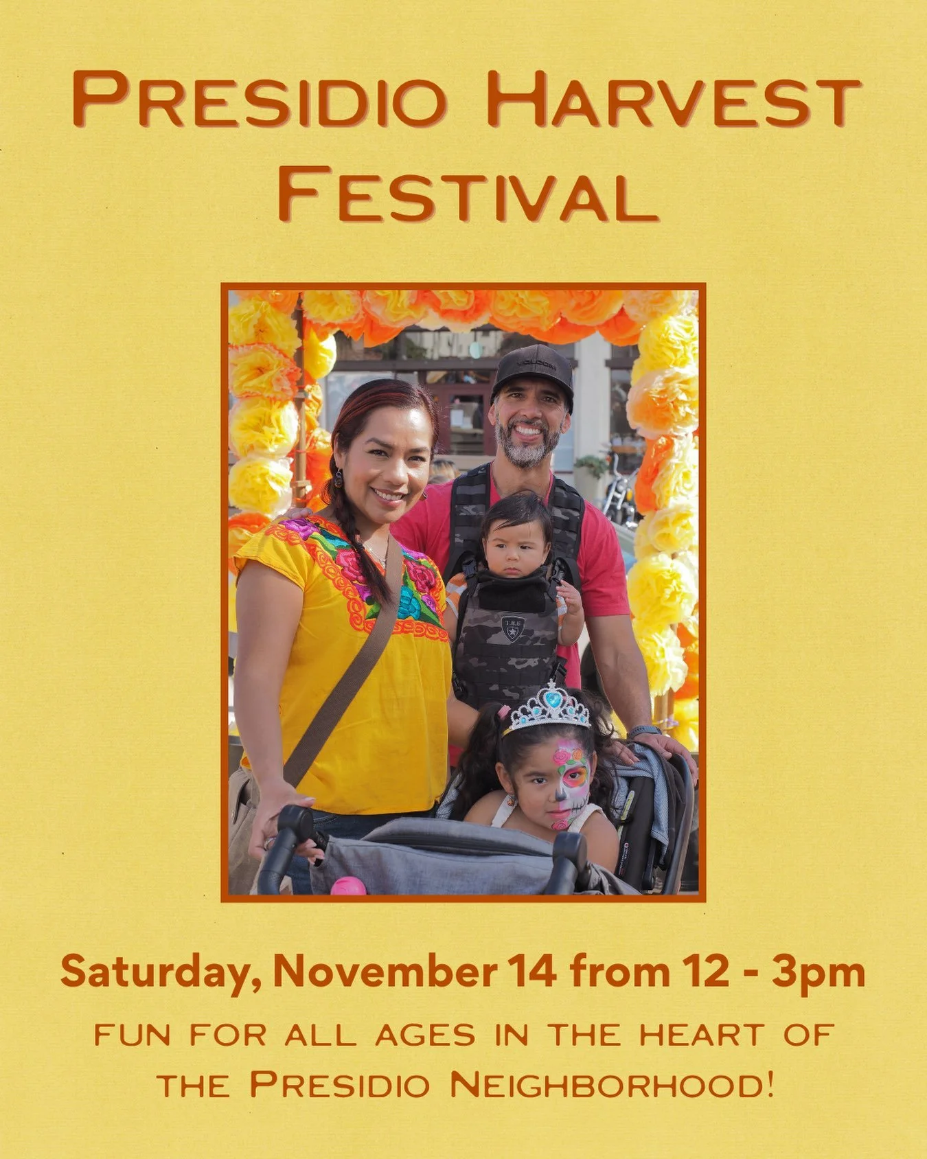 🍂 Save the Date! 🍂
&nbsp;
The inaugural Presidio Harvest Festival is coming to El Presidio de Santa B&aacute;rbara State Historic Park on November 14!
&nbsp;
🎶 Live music by Spencer the Gardener &amp; Brasscals&nbsp;
🏰 Bounce house &amp; obstacle