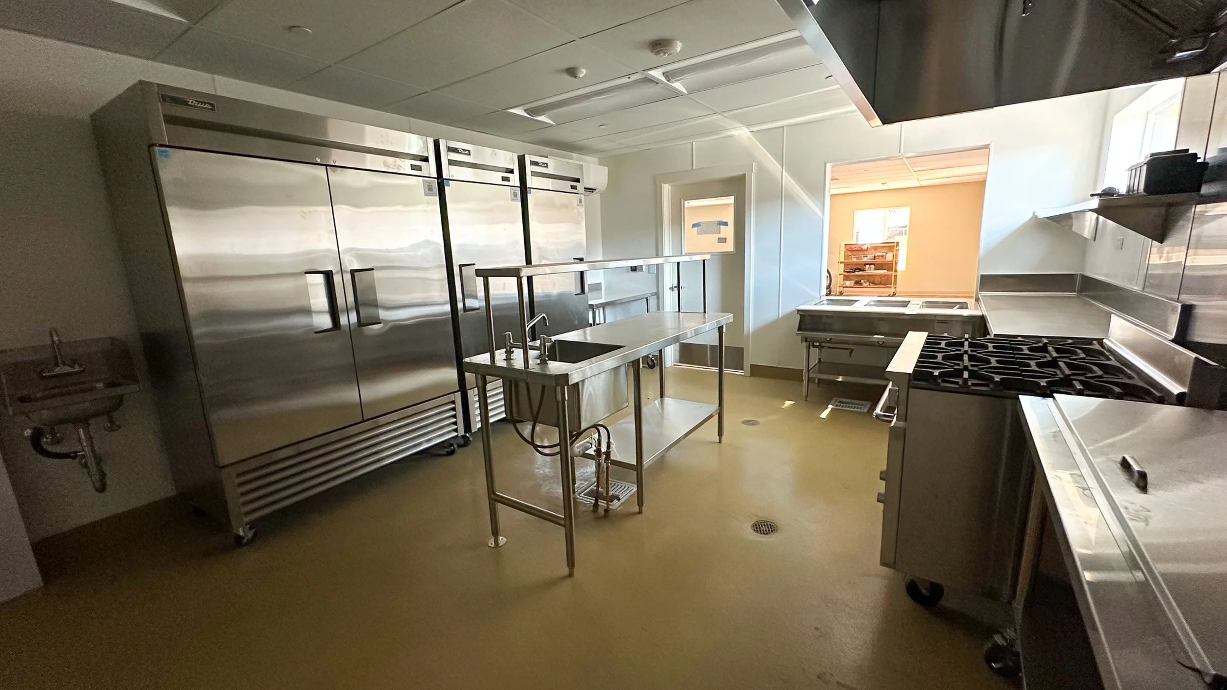 The brand new kitchen