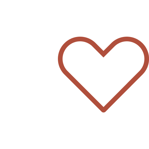 A black line drawing of a person with a heart shape in red overlay.