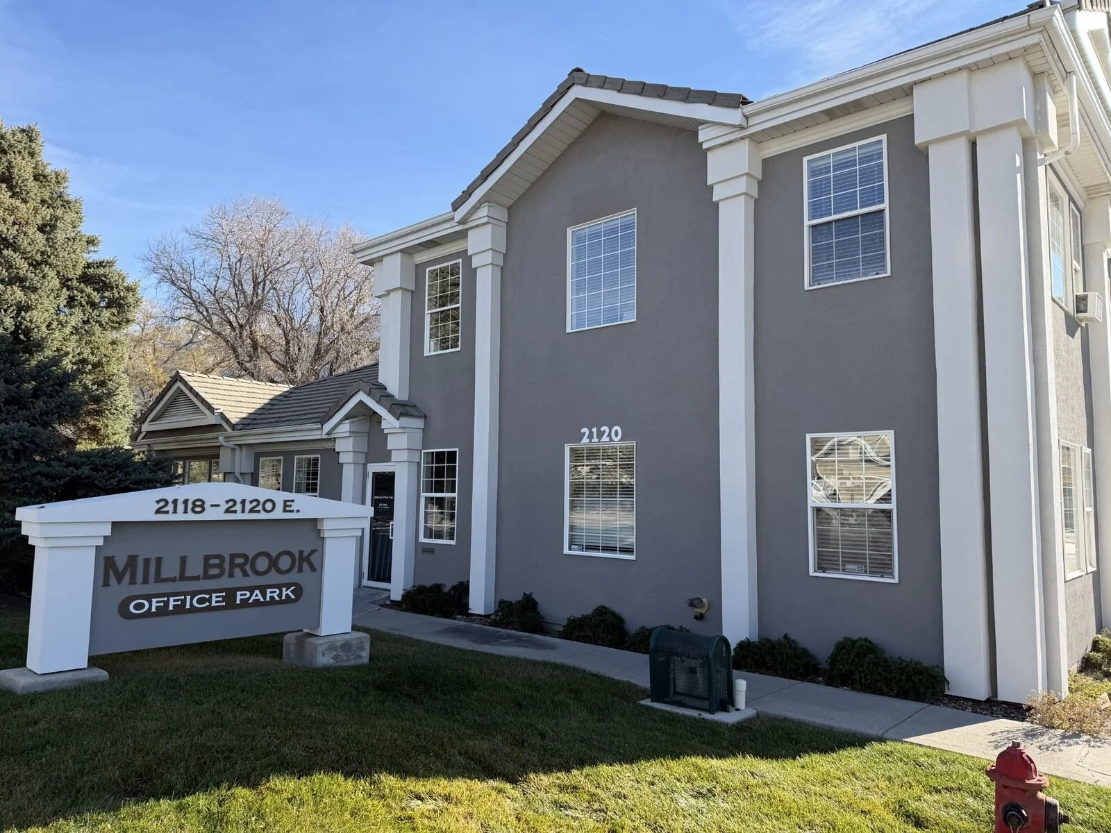 Exterior of Salty Counseling office building in Salt Lake City, where trauma therapy and EMDR sessions are offered.