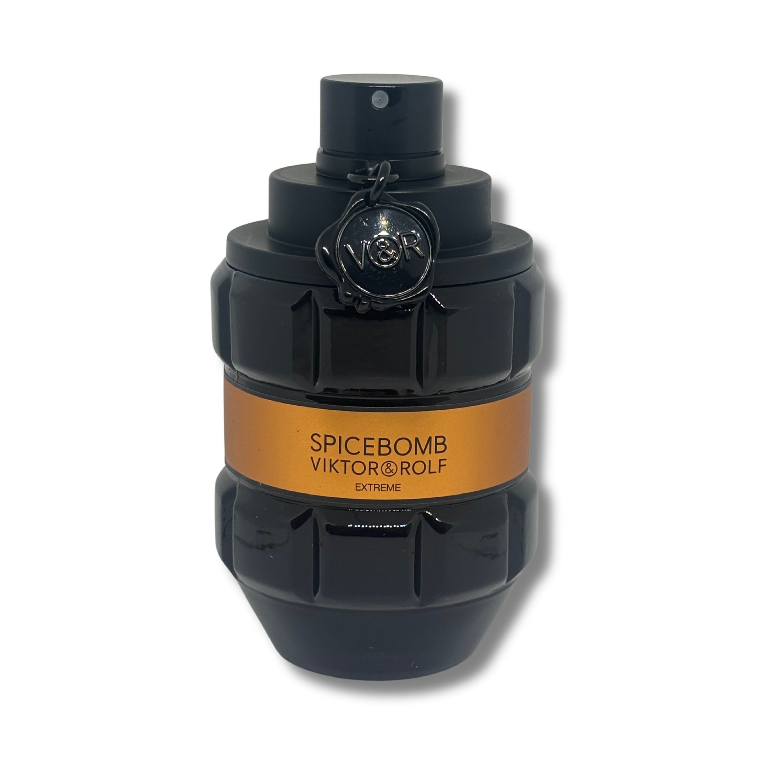 Full-size bottle of Viktor & Rolf Spicebomb Extreme Eau De Parfum on white background