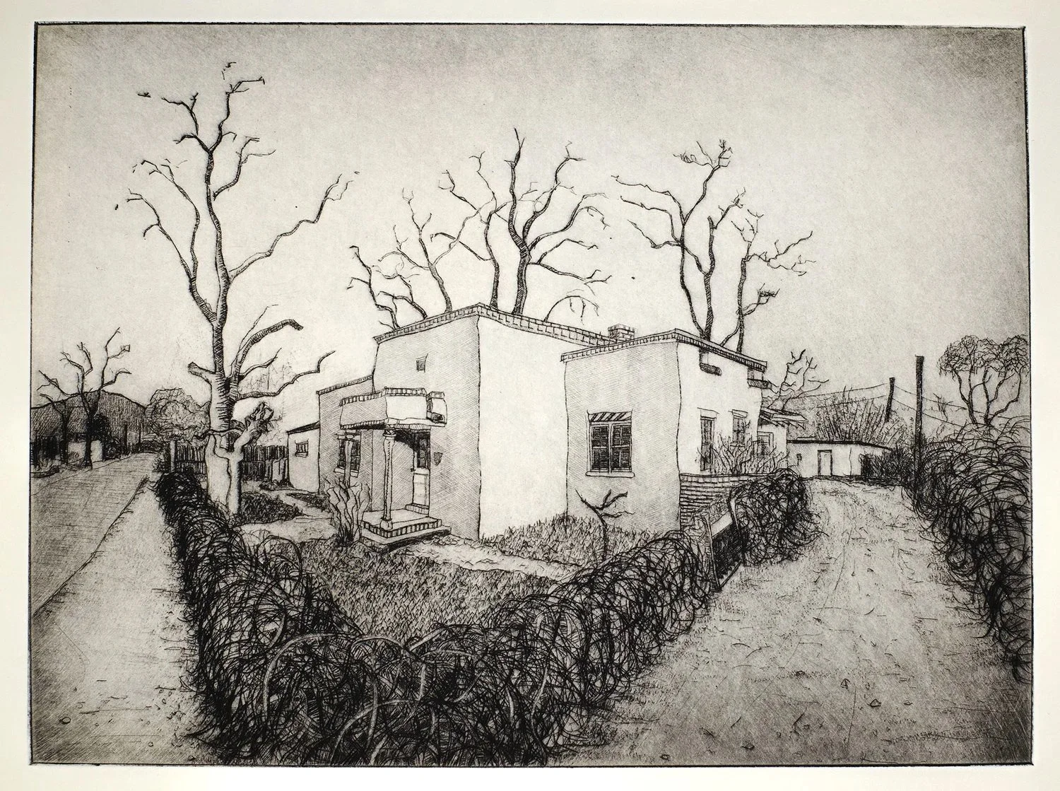 Baumann House, Etching