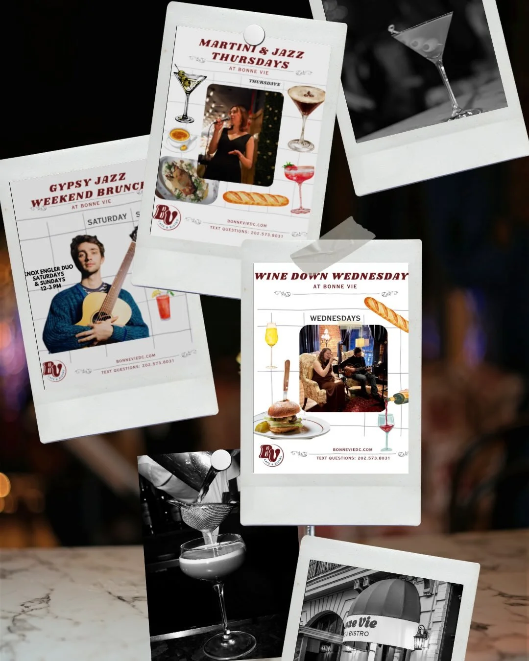 Live music, good vibes, and cocktails 😎✨ Come hang with us all week for special deals, smooth jazz, and moments worth remembering. #dcthingstodo #dcrestaurants #dclivemusic 

🍷 Wine Down Wednesdays
🍸 Martini and Jazz Thursdays
🎵 Gypsy jazz weeken