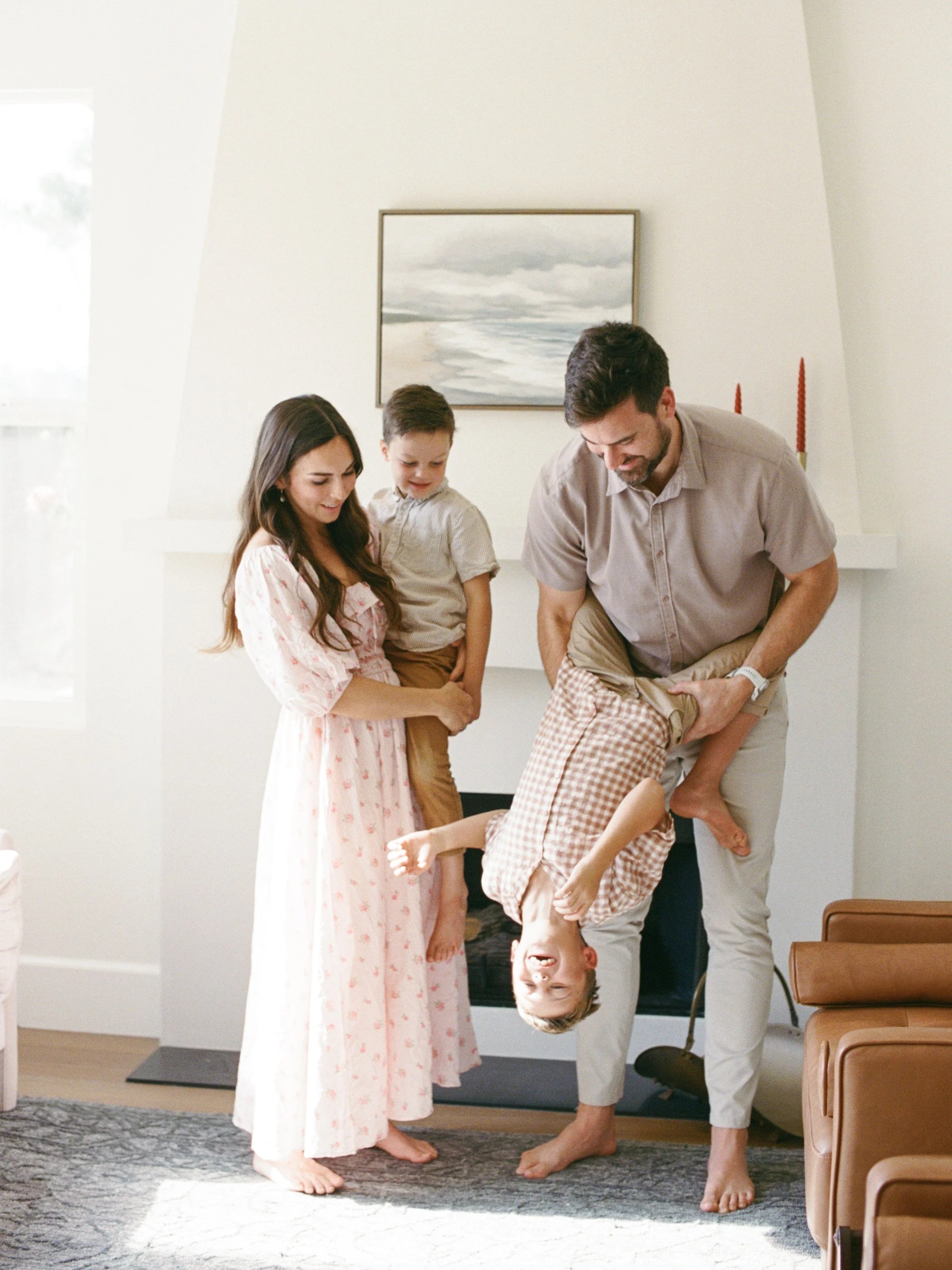 happy film family photography lifestyle