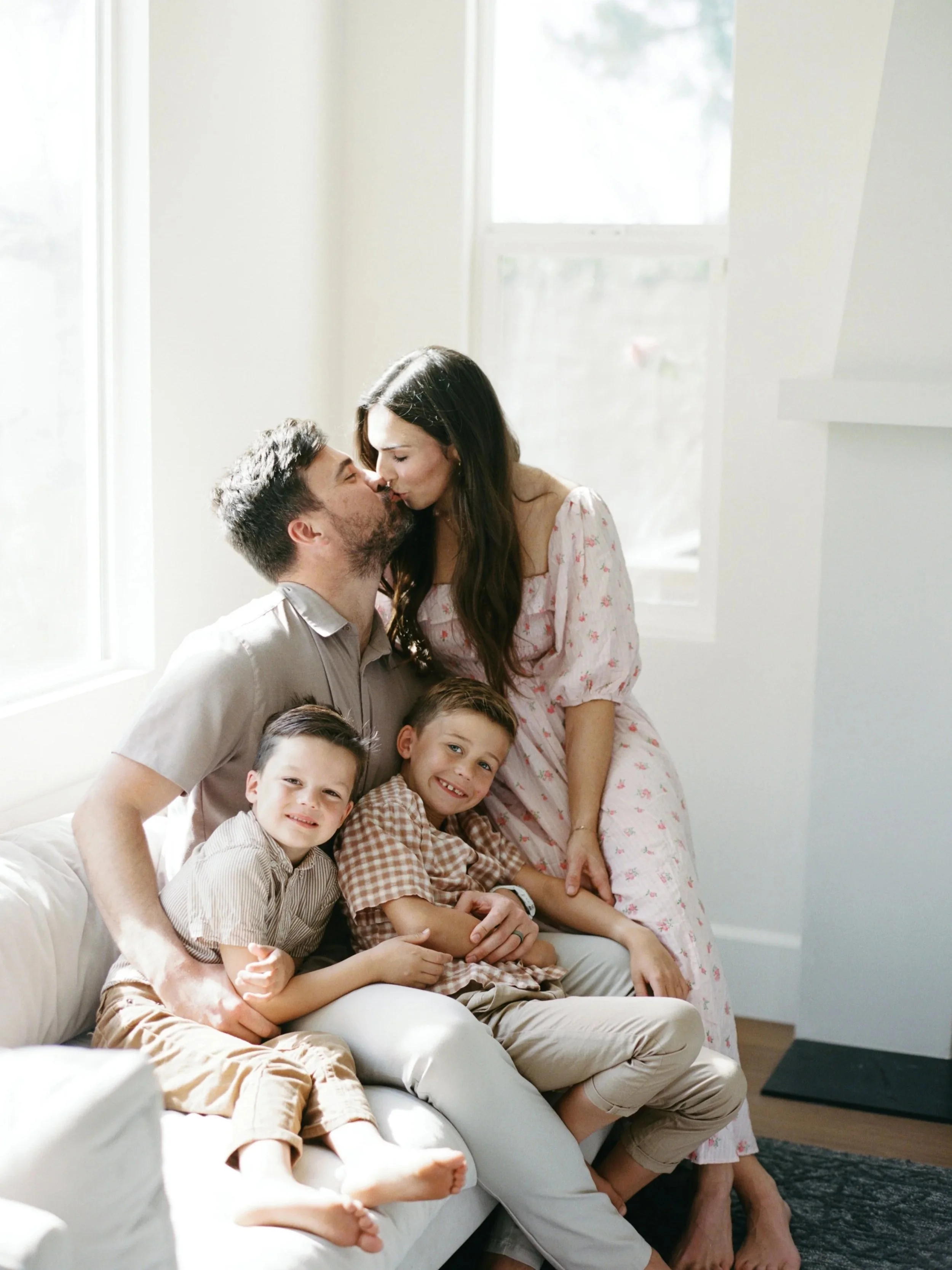 happy film family photography lifestyle