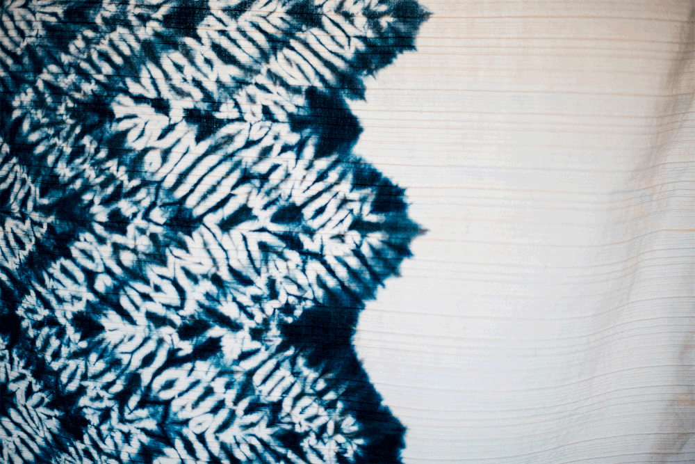 textile art indigo dye.