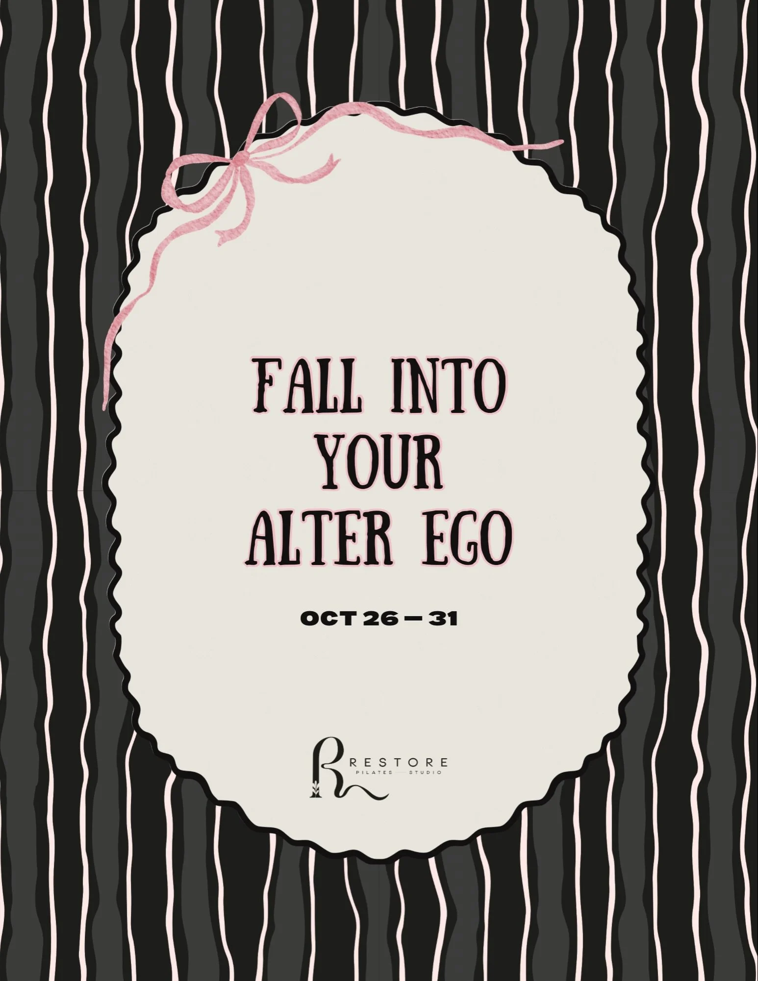 A little extra confidence, a little extra sass, and a whole lot of reformer energy. 👀

Next week at Restore, we&rsquo;re stepping into our alter egos! Come dressed as your alter ego, show us your vibe, and make it a moment. 🖤

🎟️ EVERY costume wor