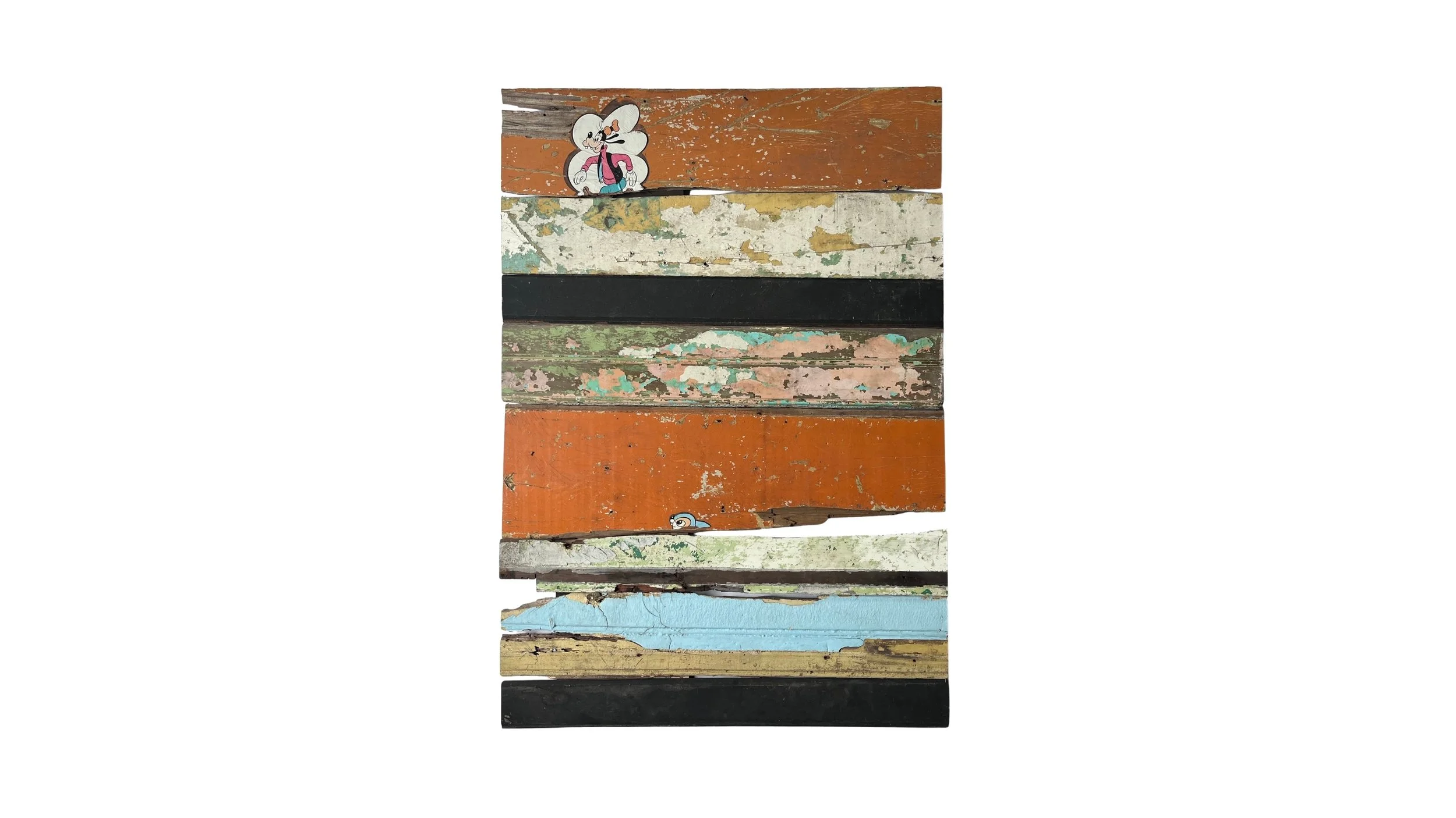 Realidades Invisibles, 2024, Mixta, maderas encontradas, 68 x 97 cm