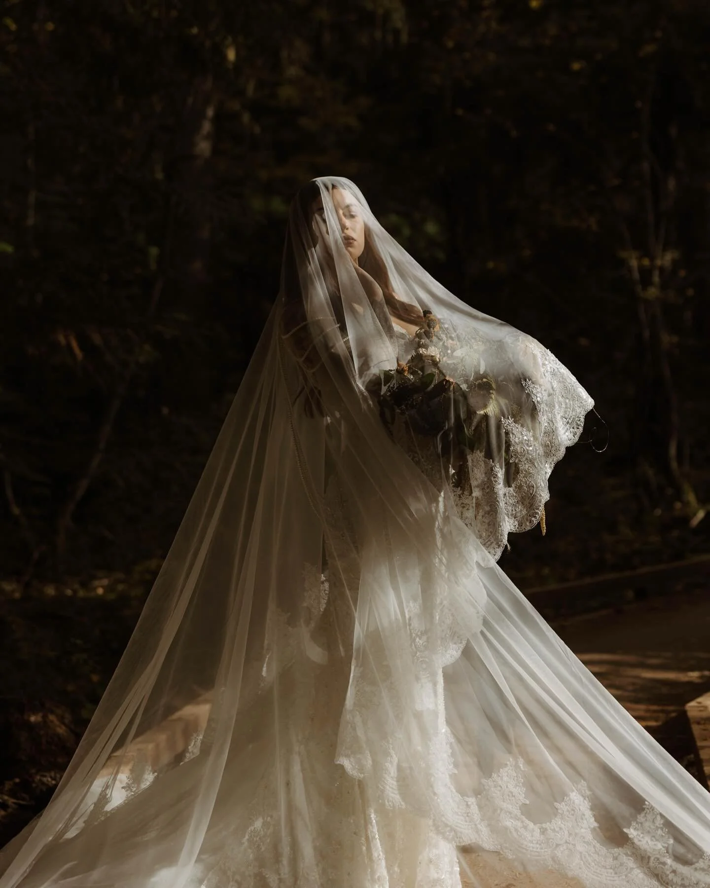 My ride or die @livi_lofthouse got married yesterday and she looked ANGELIC. Glacier didn&rsquo;t quite give us mood yesterday, but instead we were met with a perfect reflection on Lake McDonald, shimmering shadowy light through the trees, and the mo