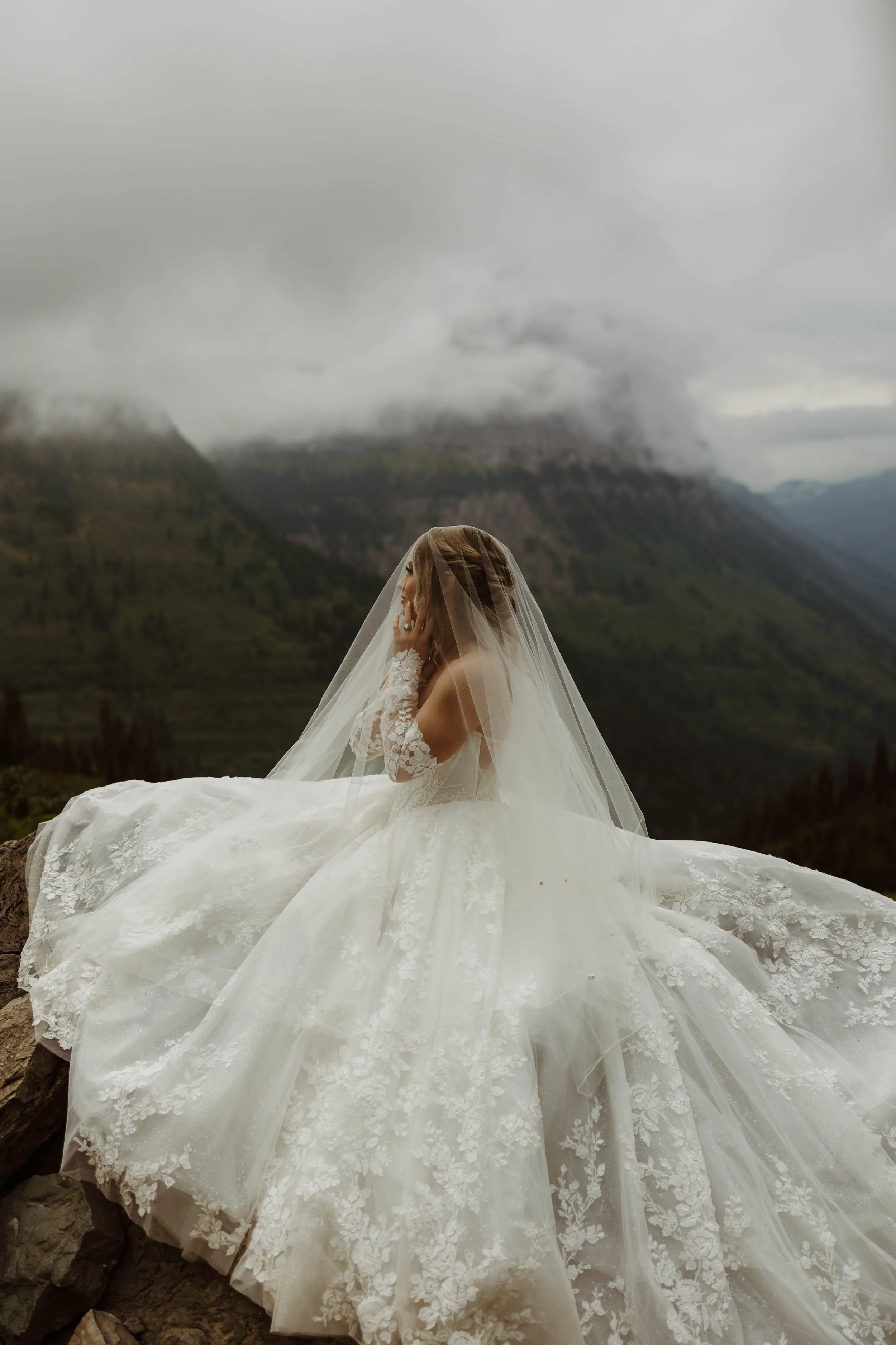 Caraline + Rey’s Glacier National Park Moody Elopement