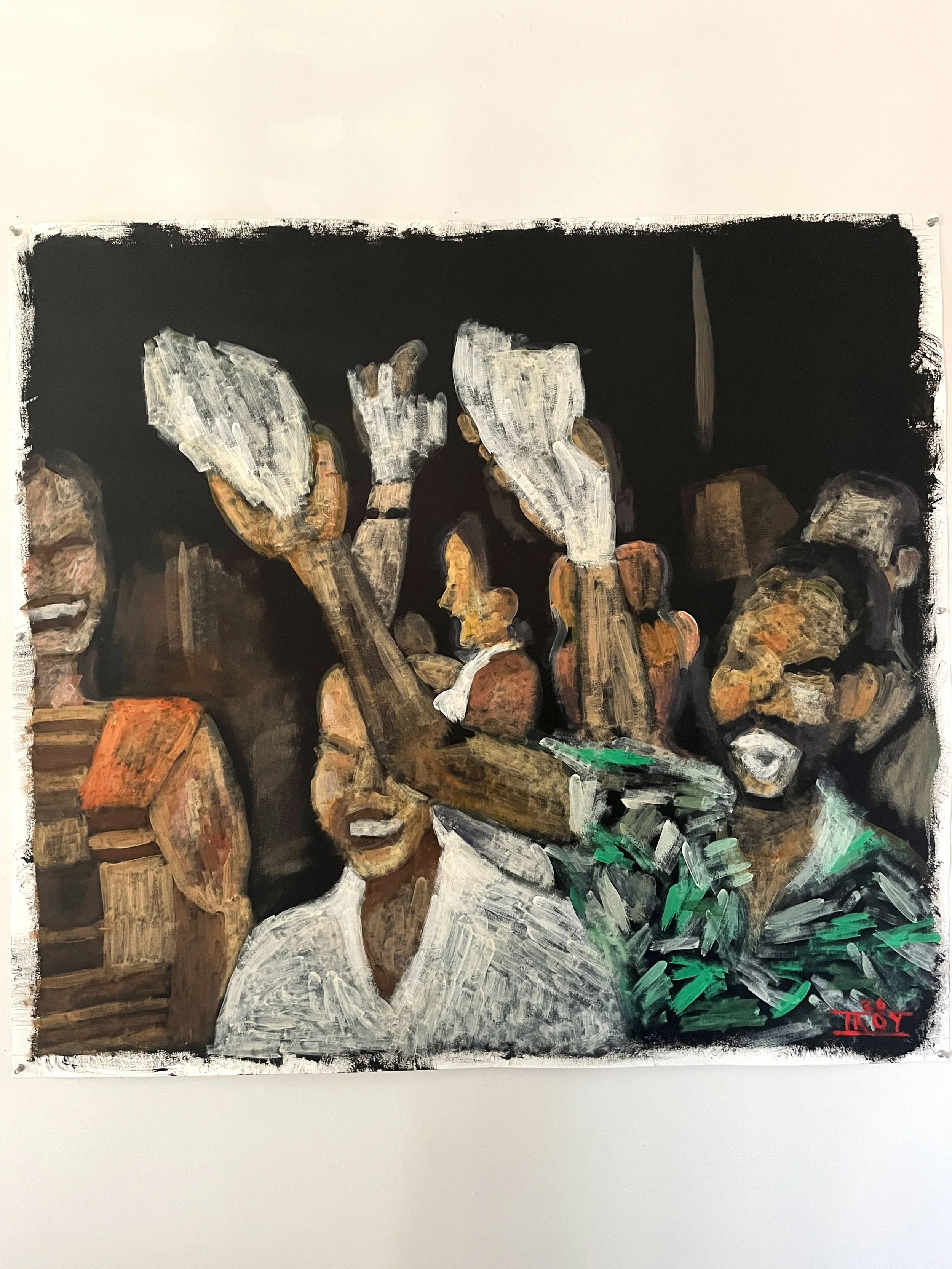 (Untitled) Bacchanal Encaustic (2026)
