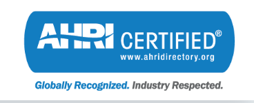 A logo for AHI Certified with a blue background, white text, and the website www.ahricertificate.org, featuring the tagline 'Globally Recognized. Industry Respected.'