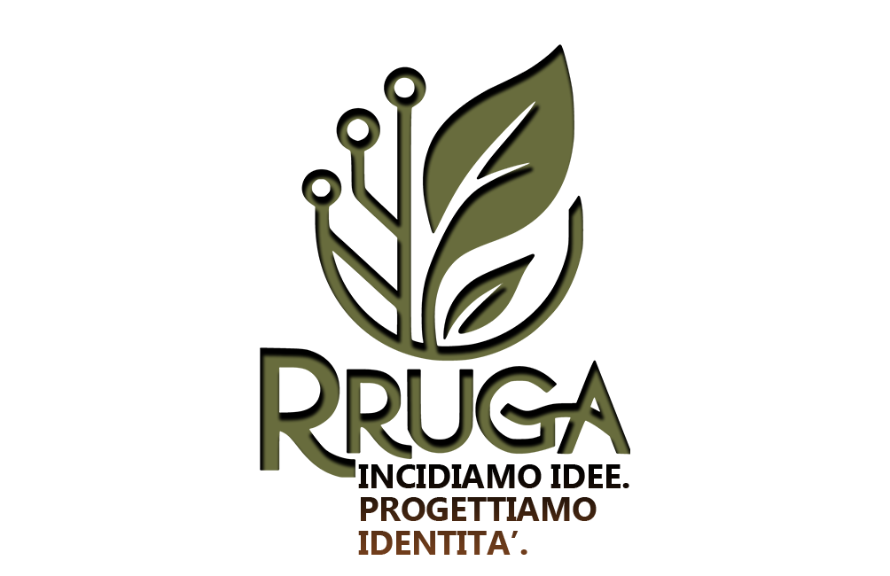 Logo ufficiale RRUGA
Un’identità visiva che unisce la forza delle radici alla visione del futuro. Il logo RRUGA rappresenta l'incontro tra artigianato, natura e tecnologia: una foglia che cresce da circuiti, simbolo della nostra missione NatureTech. 