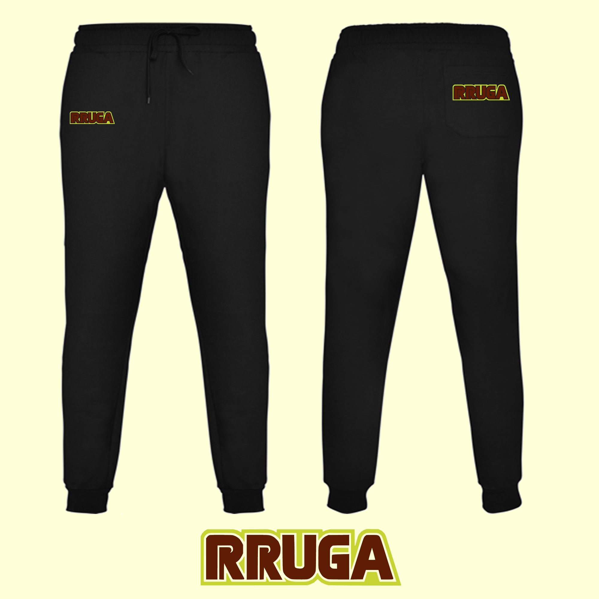 Pantalone basic in felpa non garzata a gamba dritta. Tasche laterali con zip in taglie da adulto. Girovita elasticizzato con cordoncino regolabile ed occhielli in metallo. Tasca posteriore con chiusura velcro. Polsini a coste 1x1.
Disponibile in Nero