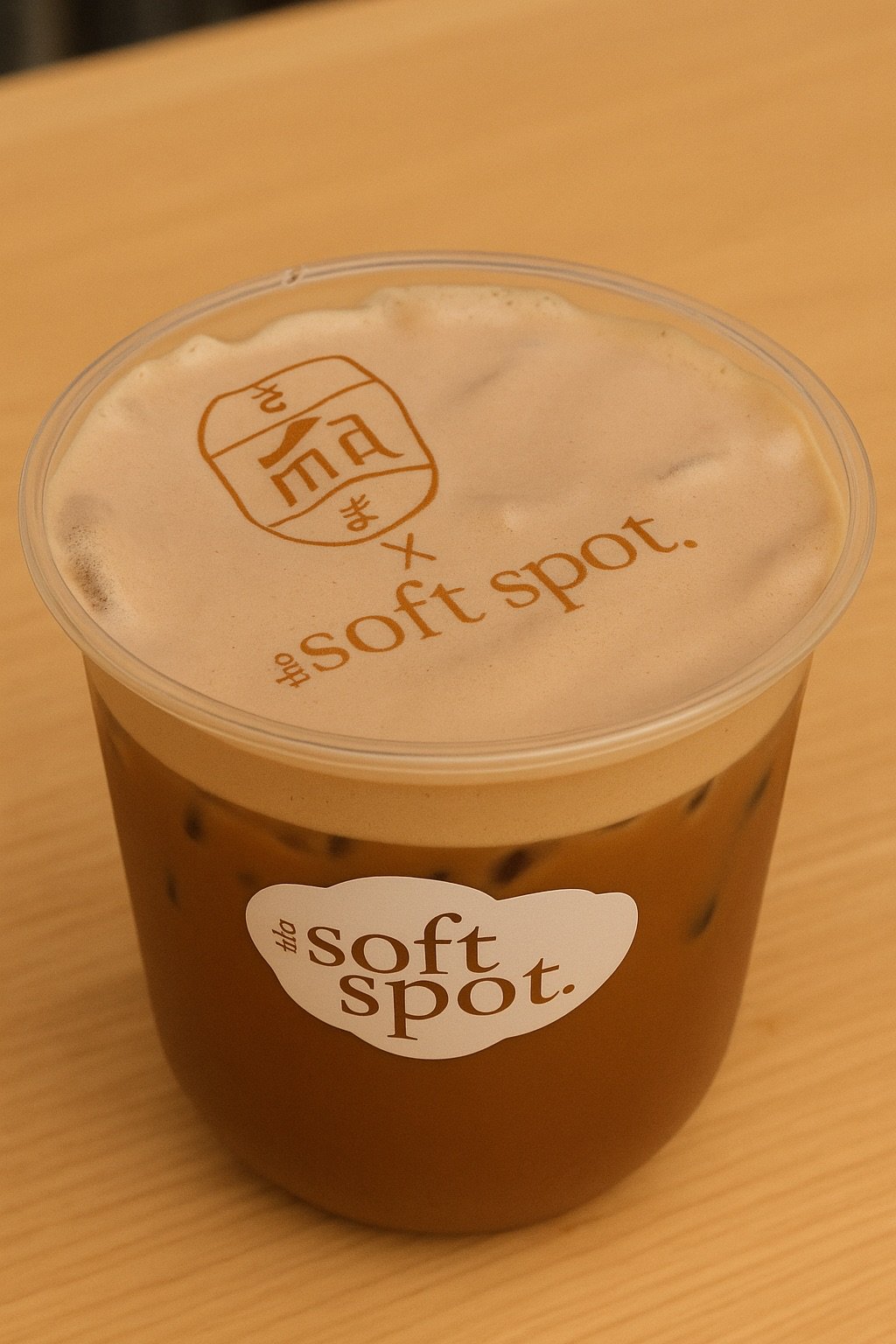 Iced espresso drink prepared by The Soft Spot for espresso bar catering at a pop-up event in Los Angeles