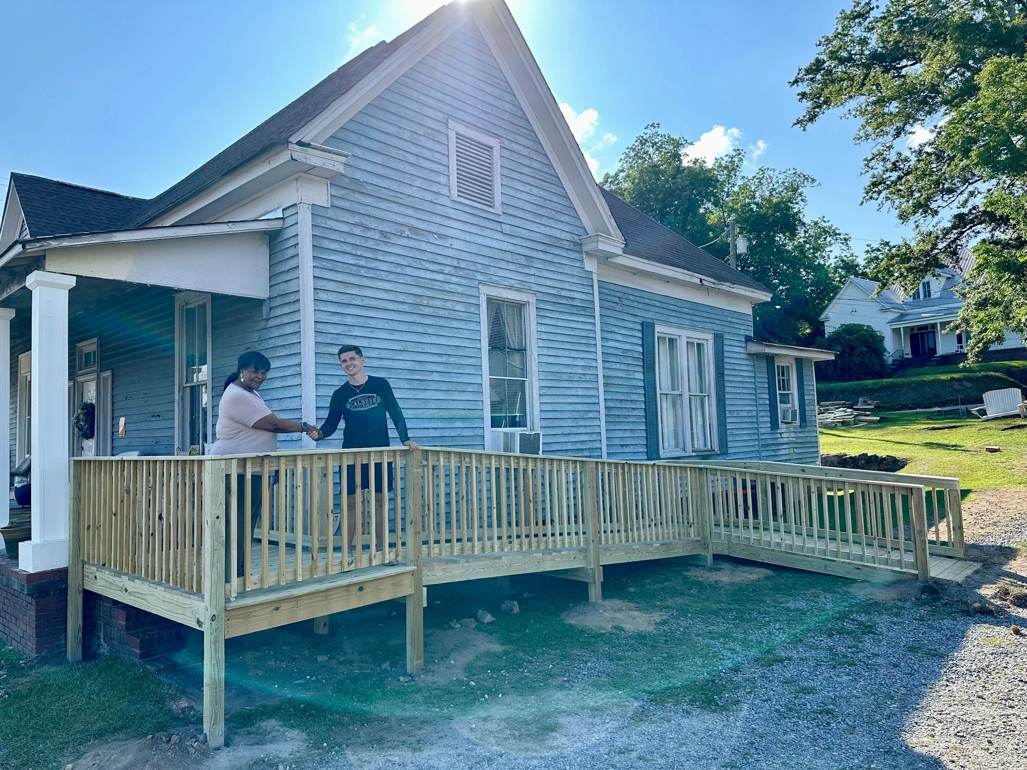 Pressure treated wood wheelchair ramp options in Baldwin County Alabama