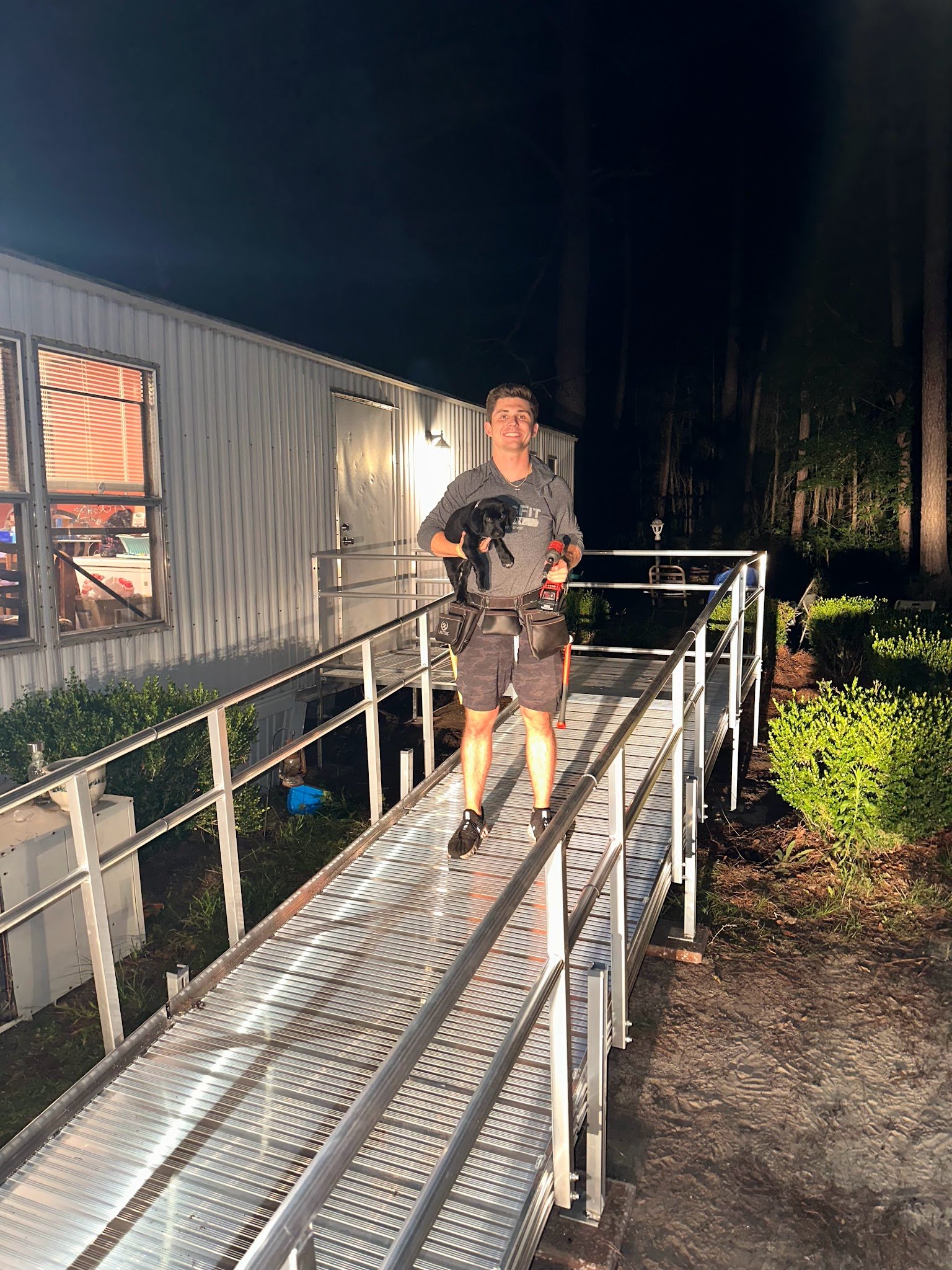Wheelchair ramp installation in Baldwin County AL by Harbin Home Outfitters