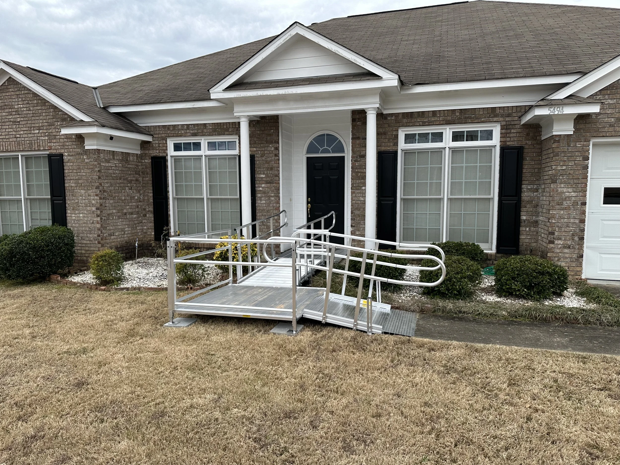 Wheelchair ramp installed by Harbin Home Outfitters