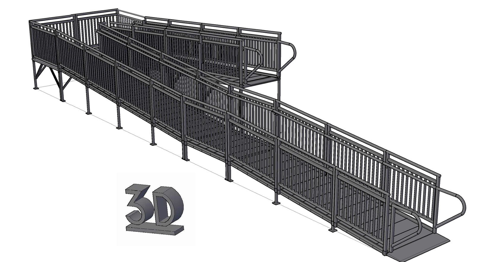 Wheelchair 3D diagram for Baldwin County Alabama homes