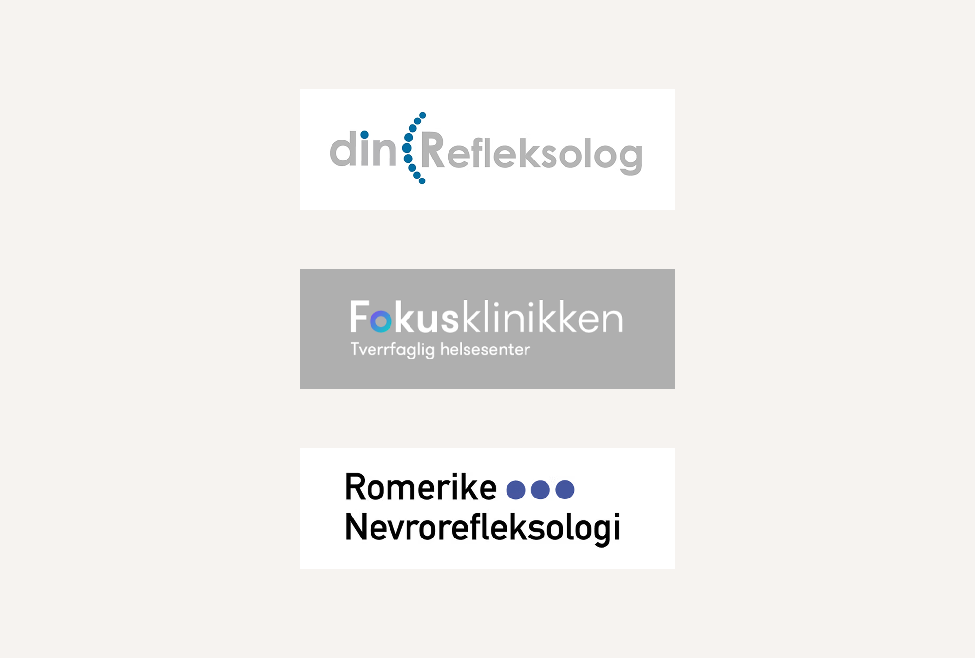 Logos refer to acupressure technique.