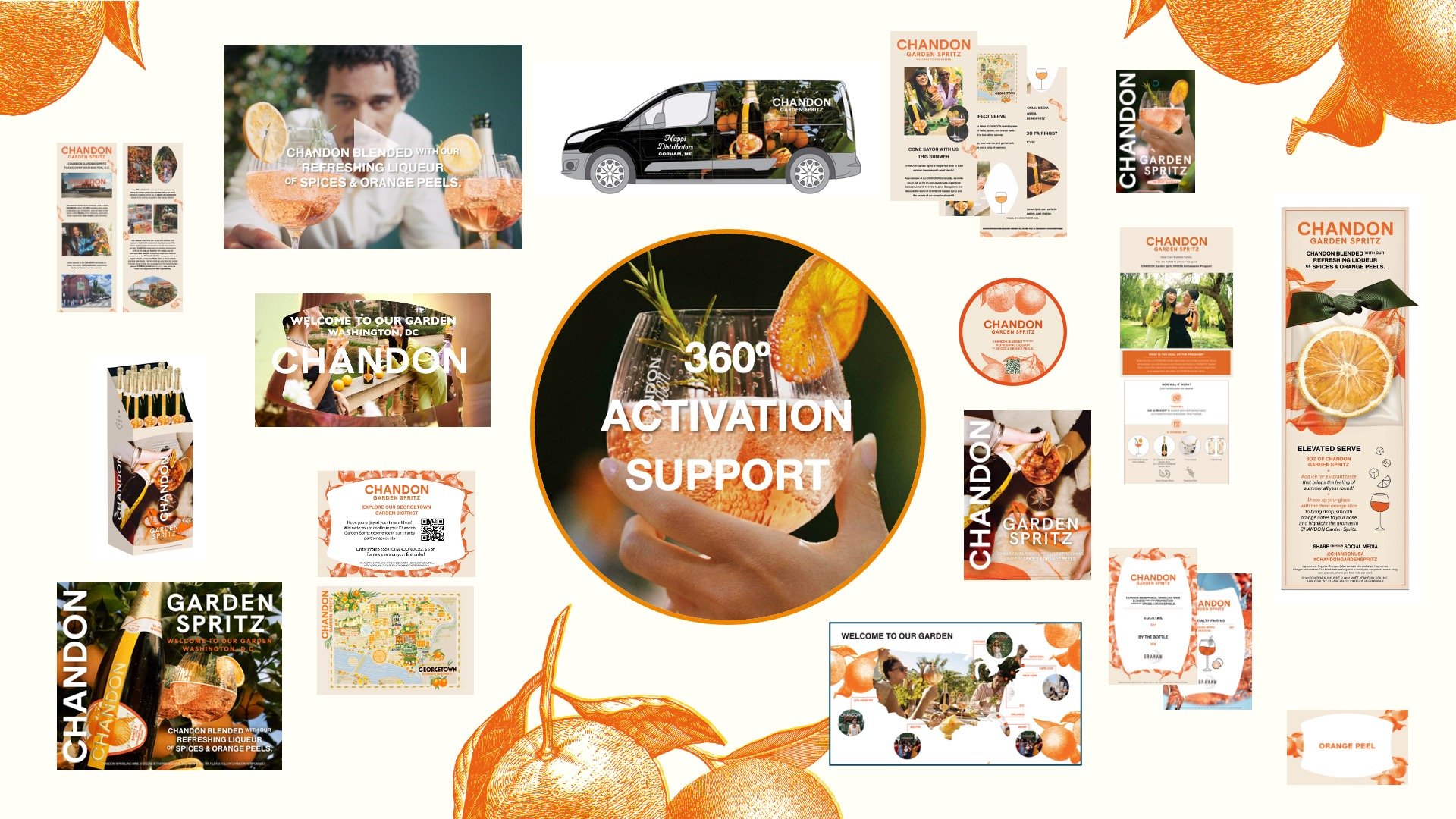 Garden Districts were high-traffic regional hubs designed to build local influence and brand presence. MME supported the effort with agile execution—developing sampling tools, giveaways, print menus, vehicle wraps, and a custom bon bon box to meet h
