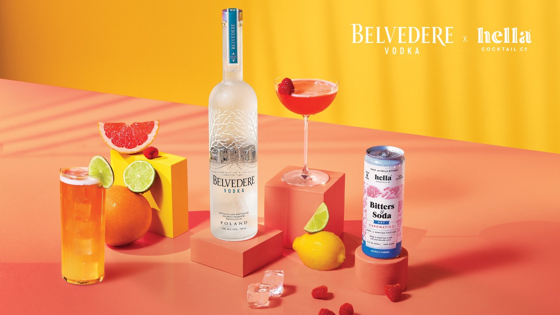 Belvedere and Hella Bitters came together to launch a summertime cocktail collaboration rooted in premium ingredients and approachable mixology. With shared values and overlapping distribution, the program was built to boost visibility, drive trial,
