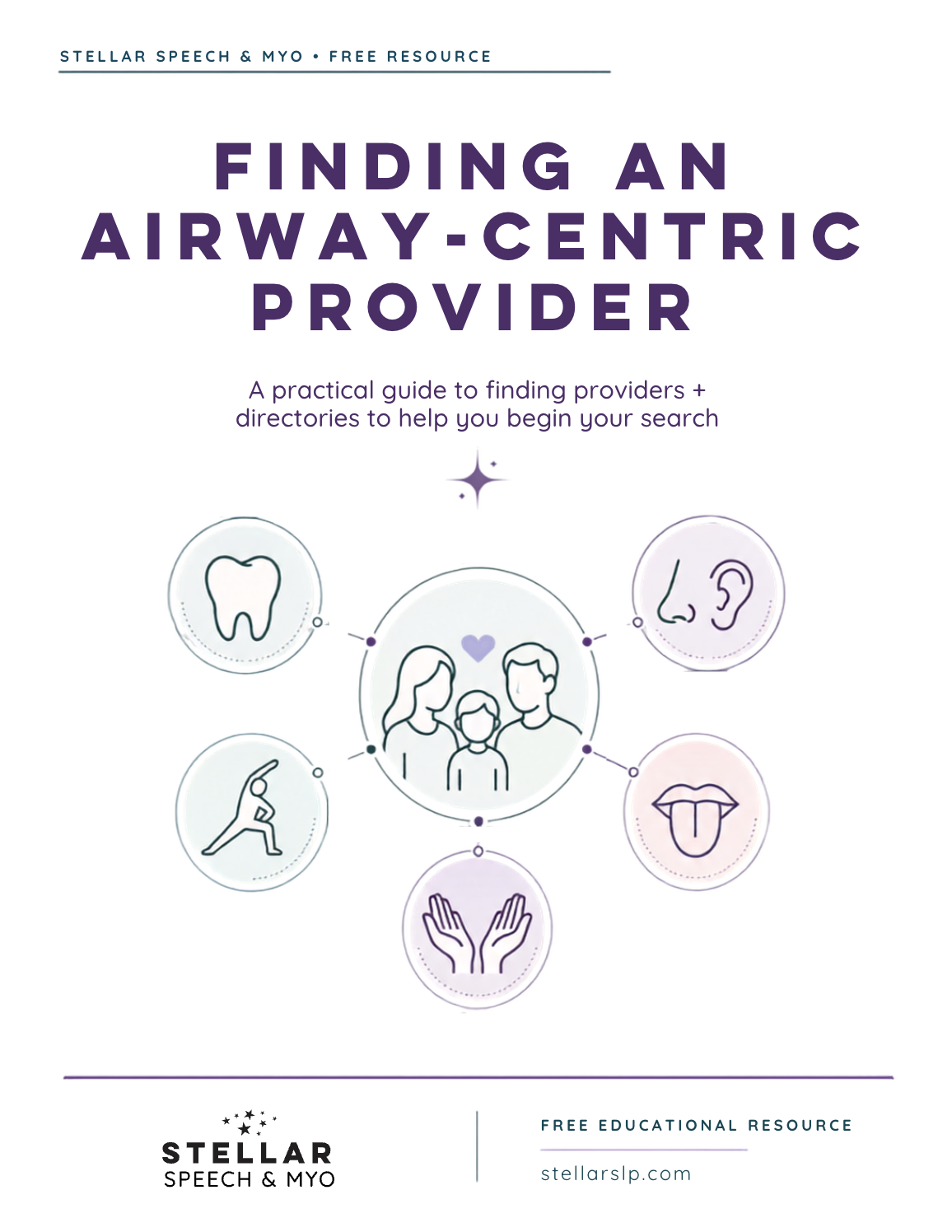 Finding an airway-centric provider freebie cover page