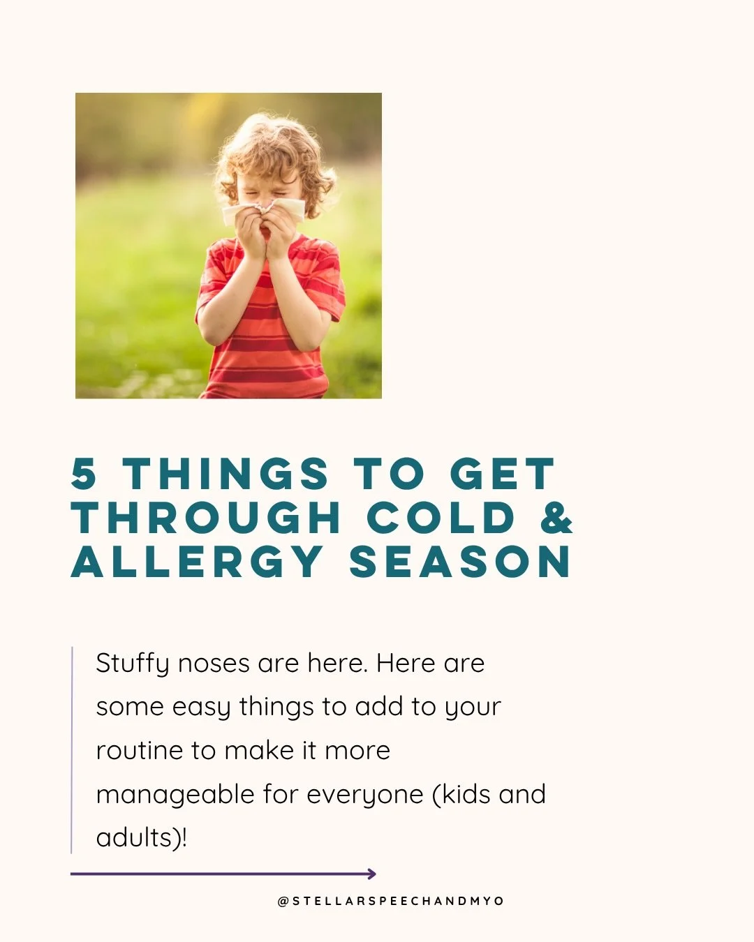 Here are some easy tools you can use to help manage all the cold and allergy symptoms. 

Comment &ldquo;NOSE&rdquo; and I&rsquo;ll send the links to your inbox! 

*This is not medical advice. These are just products we like to use. Consult your docto