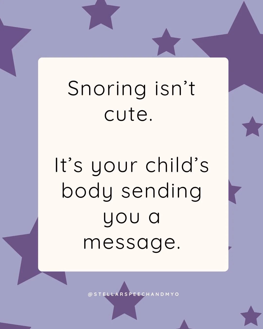 I used to hear this from parents all the time. "Oh, he's just a loud sleeper. His dad snores too."

But snoring in a child is not something to dismiss. It often means they are working harder than they need to just to breathe at night.

Inte
