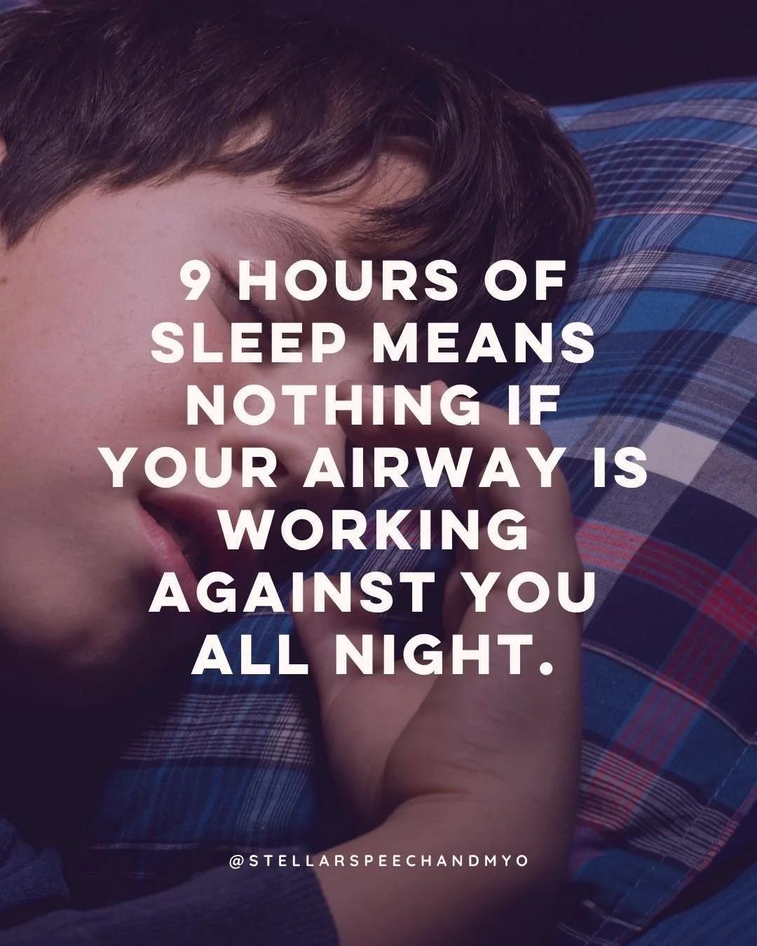 I hear this from parents all the time. "He gets plenty of sleep. I don't understand why he's so tired."

Sleep hours and sleep quality are two very different things. A child who snores, breathes through their mouth, or wakes frequently thro
