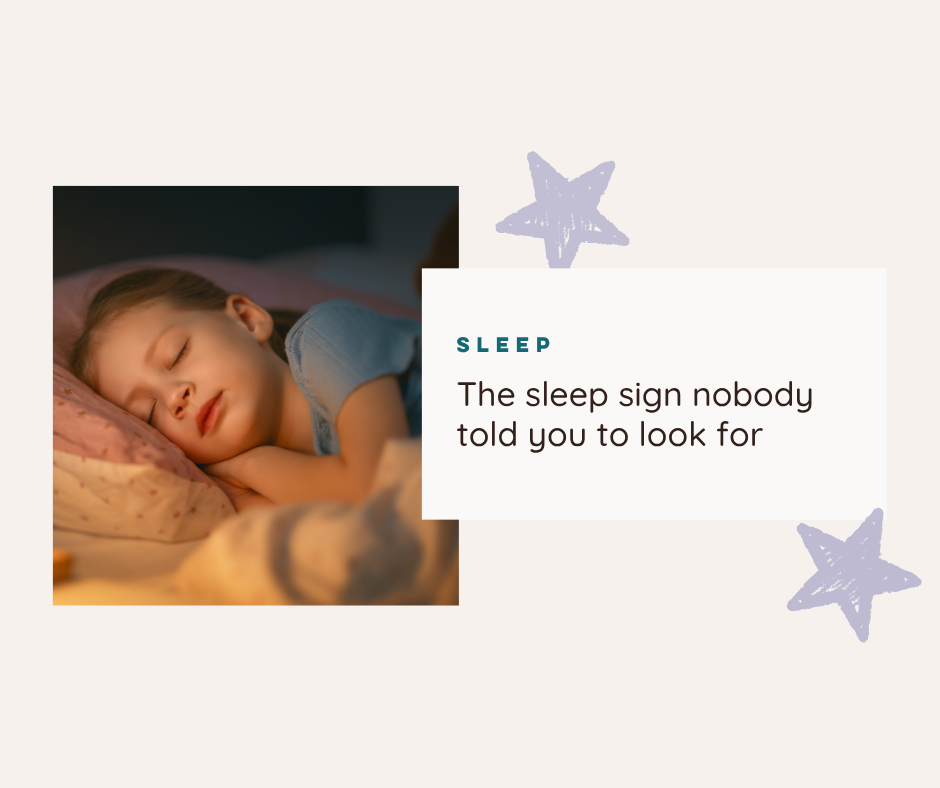 The sleep sign nobody told you to look for