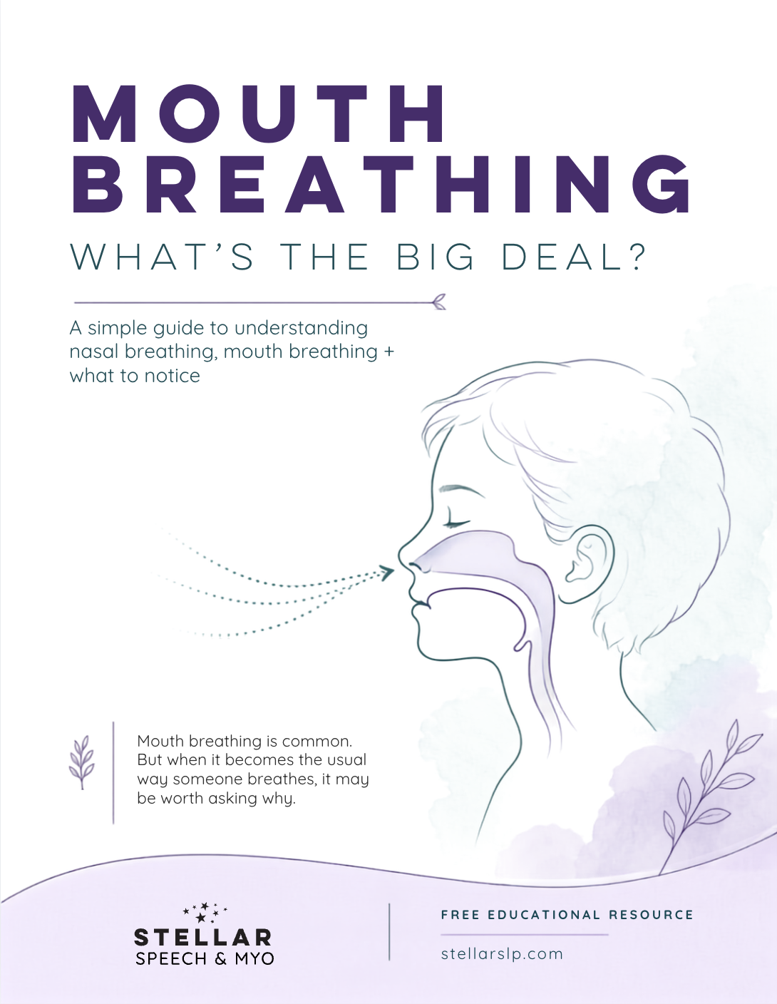 mouth breathing freebie cover page