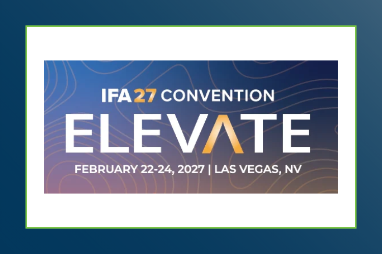 IFA 2027 Convention Elevate logo, February 22 to 24, 2027, Las Vegas