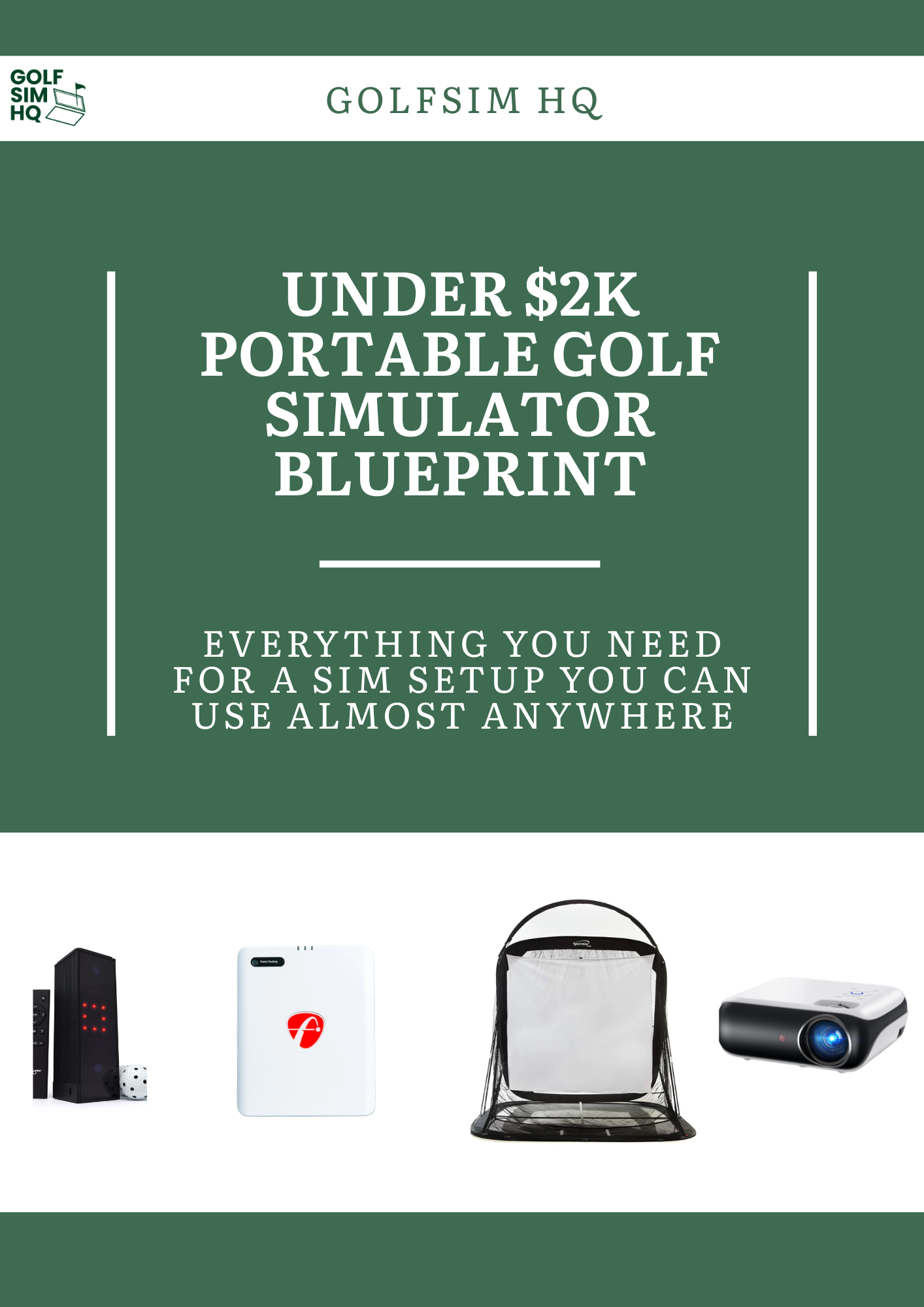 Under $2K Portable Golf Simulator Blueprint