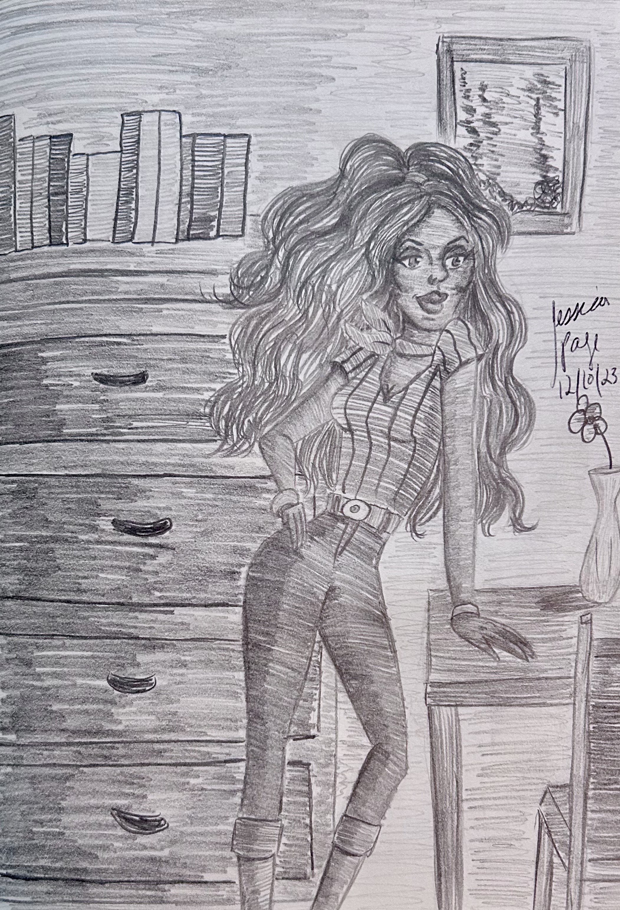 Posing (pencil)