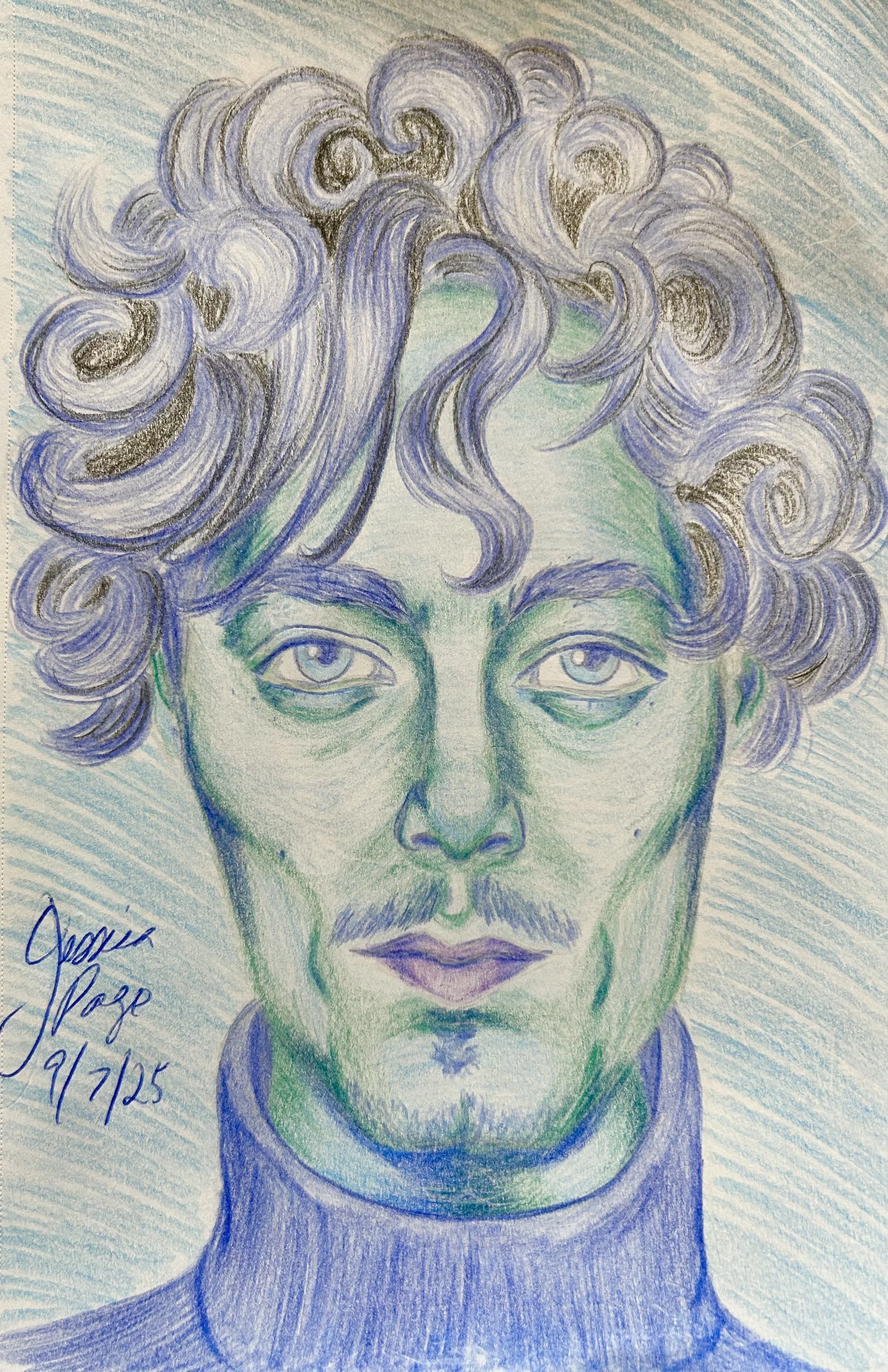 Colorful Colored Pencil Portrait 4