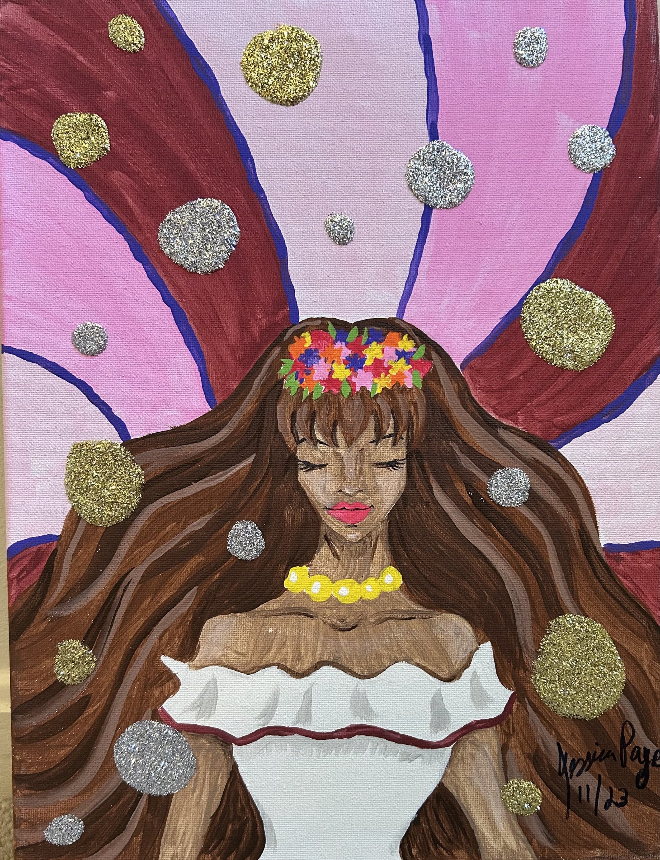 Pretty girl (acrylic)