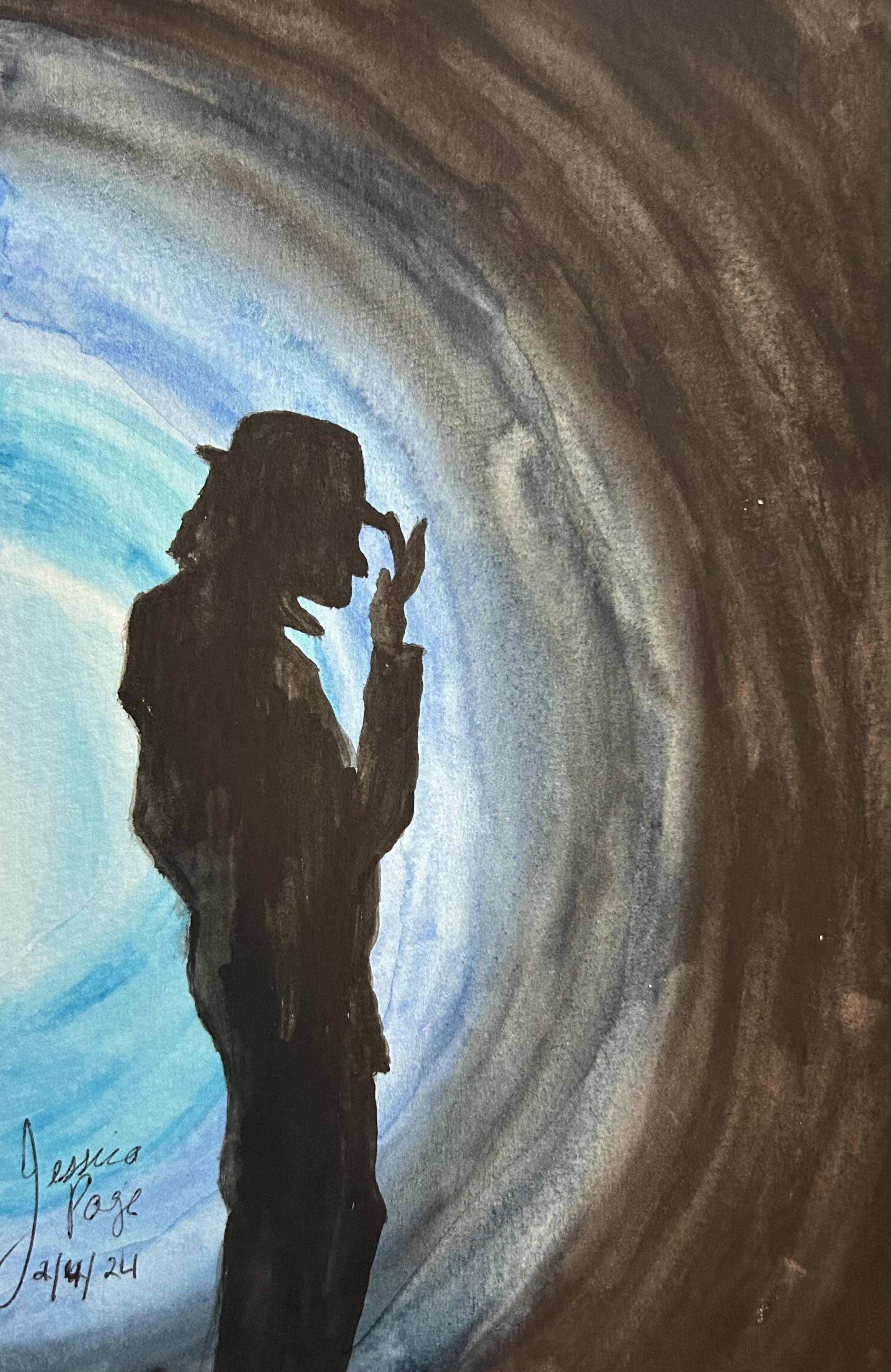 King of Pop (watercolor)
